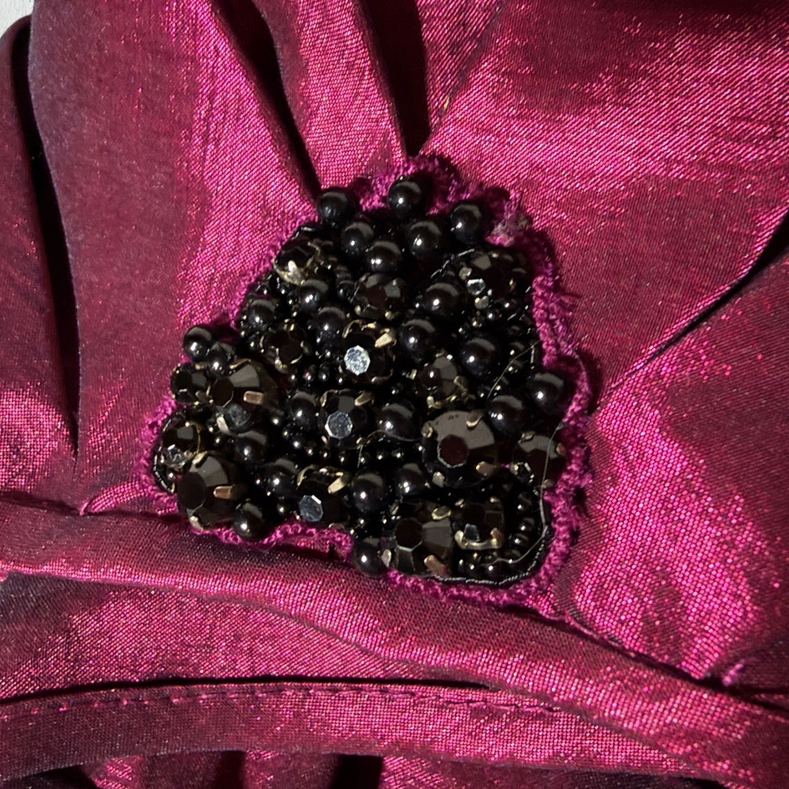 NWT – Badgley Mischka Collection Dress Size 10 Fuchsia Beaded Dress – MSRP $395
