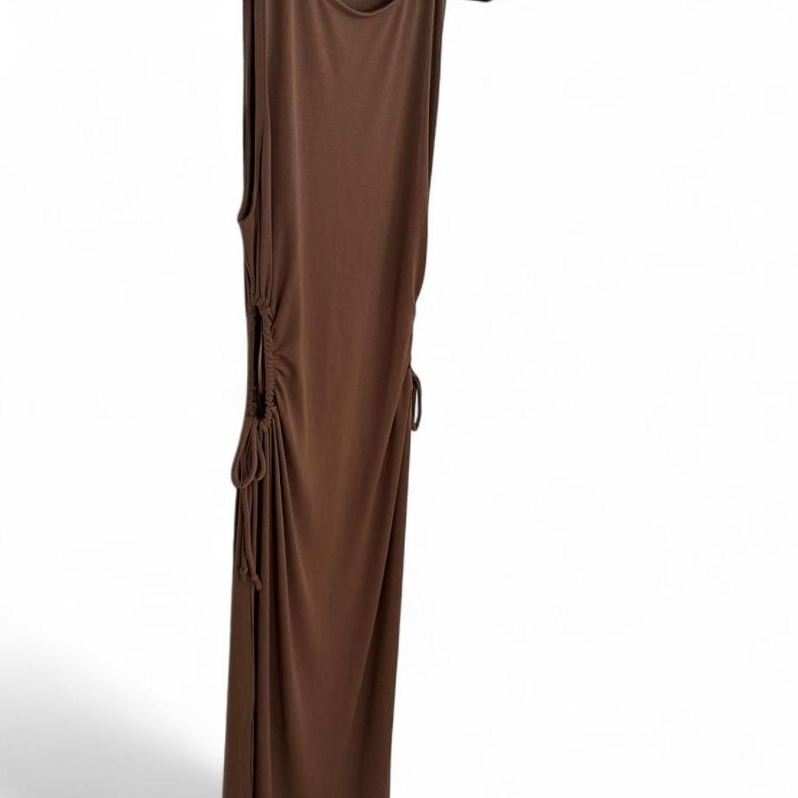 Ambiance Womens Brown Side Cut Out Dress Size L