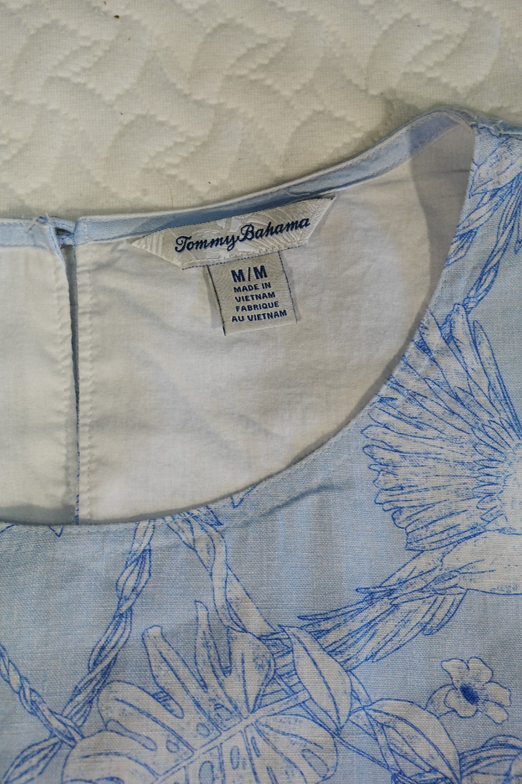 Tommy Bahama Tropical Parrots Linen Dress M Dress