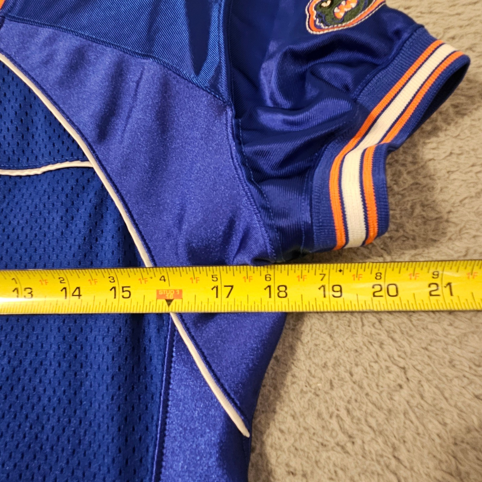 Fergo Florida Gators Collegiate Jersey Dress Blue Orange Womens XL Lace Up Side