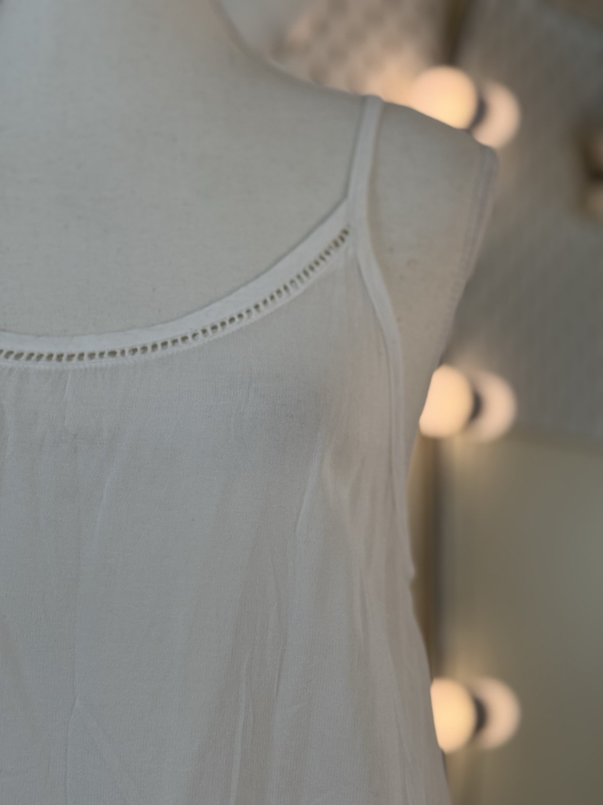 100% Cotton Slip Dress Adjustable Strap Midi Dress Minimalist Cotton Summer