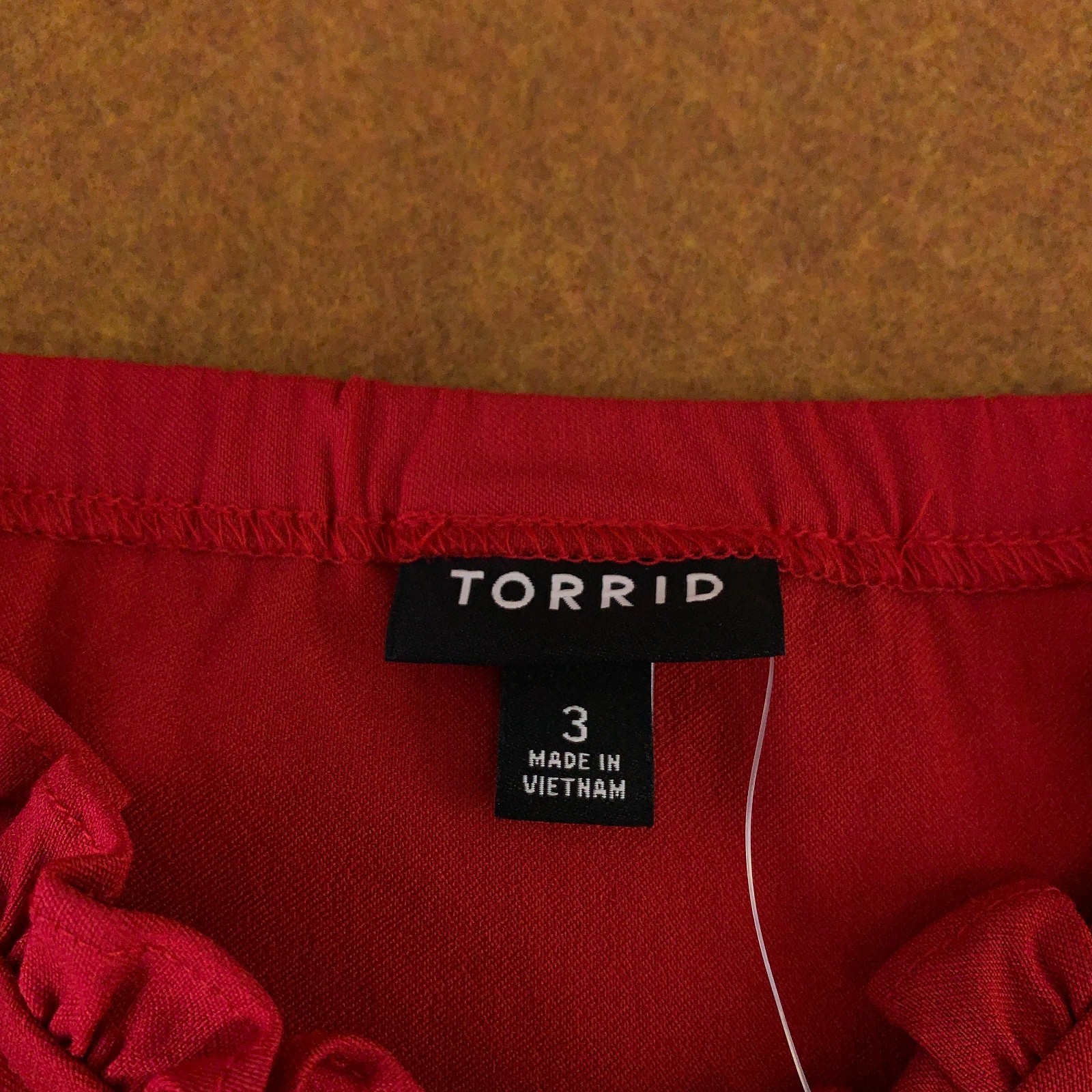 Torrid Womens Size 3X Jester Red Puff Sleeve Sweetheart Neckline Mini Dress NWT
