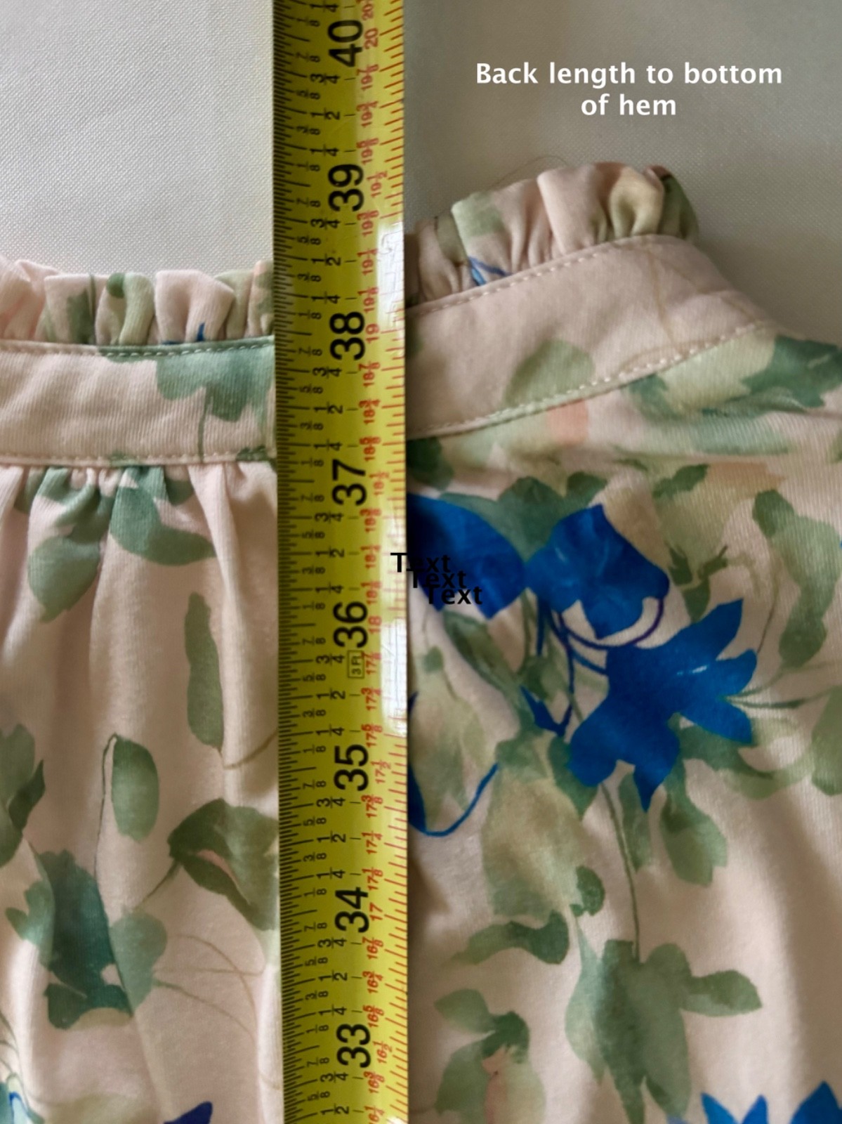 Womens Abstract Floral Soft & Versatile Tiered Pullover SUMMER DRESS Sz L – EUC