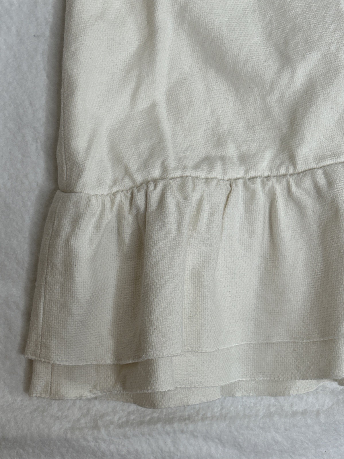 Rosae Paris Ecru Le Nympheas Statement Dress Size 38 Medium Puff Sleeve Short