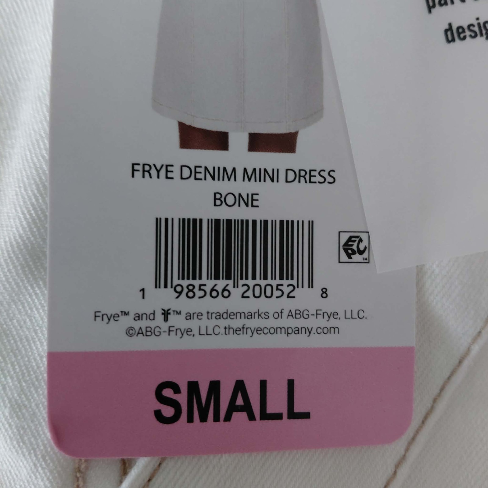 Frye Denim Mini Dress Womens Small Bone Sleeveless V Neck Western Cowgirl Boho