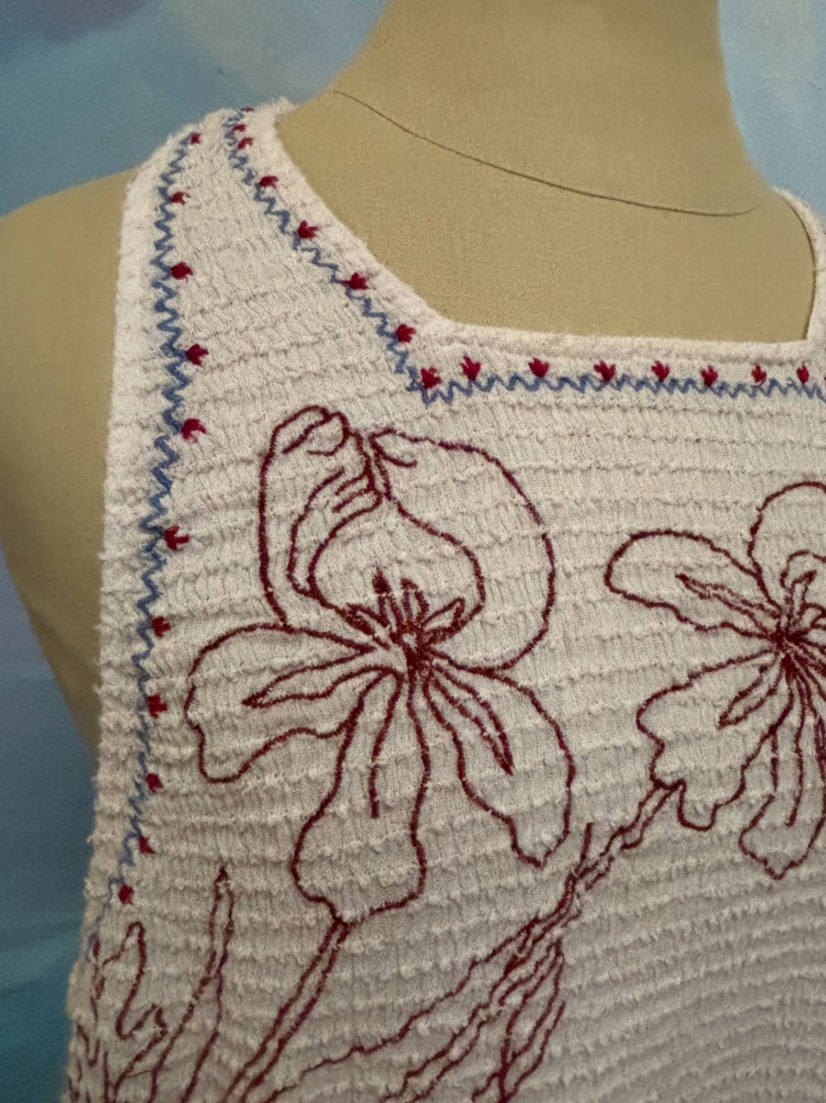 Boho Western Embroidered Midi Dress Cream Cottagecore Prairie A-Line Kimchi Blue
