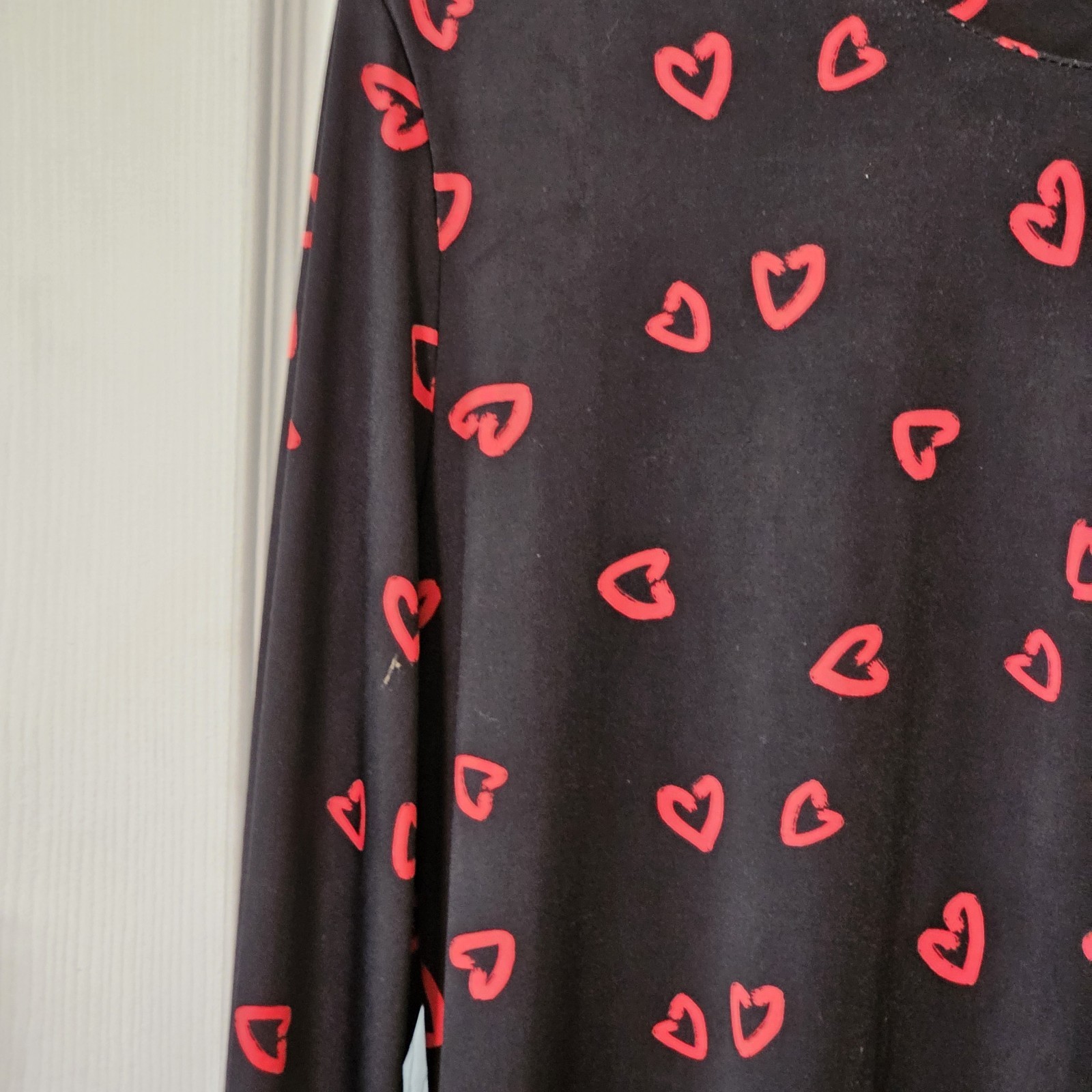 Disney Alice Through The Looking Glass Dress Hearts Sz Med Nikki Poulos Black