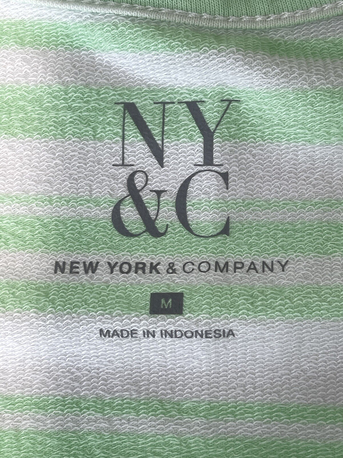NY & Co Striped Tank Dress With Pockets Size M