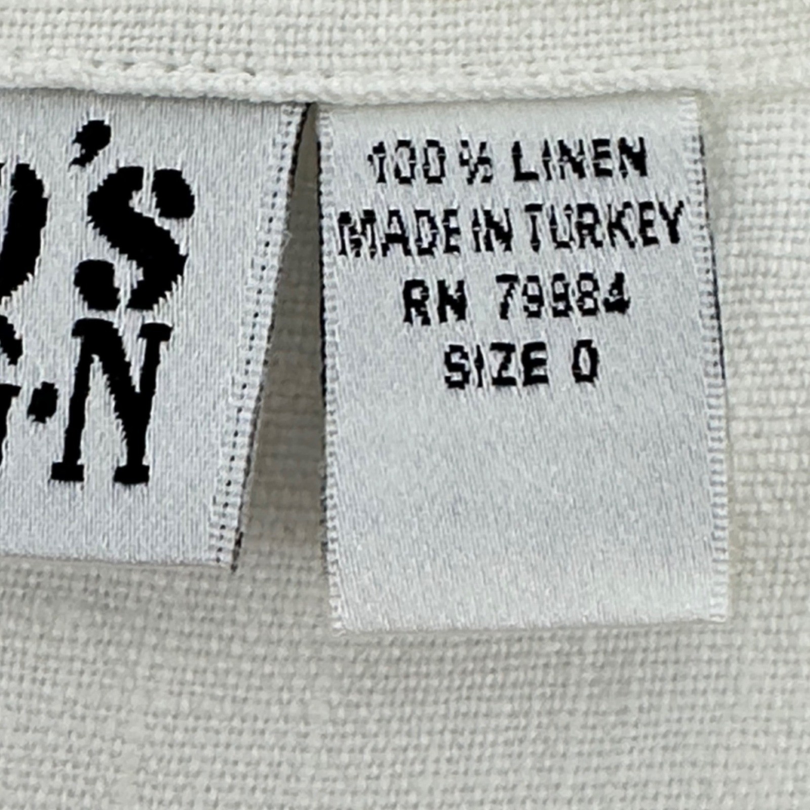 Chicos Design White Linen Oversized Maxi Dress Womens Size 0 S Minimalist Luxury