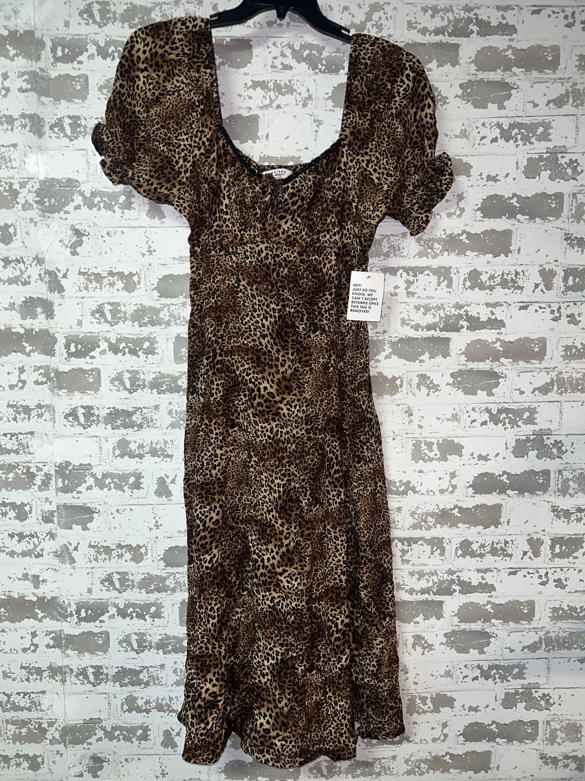 NWT! Miss Selfridge Petite Spun Midaxi Dress in Animal Print Size US 10 $53