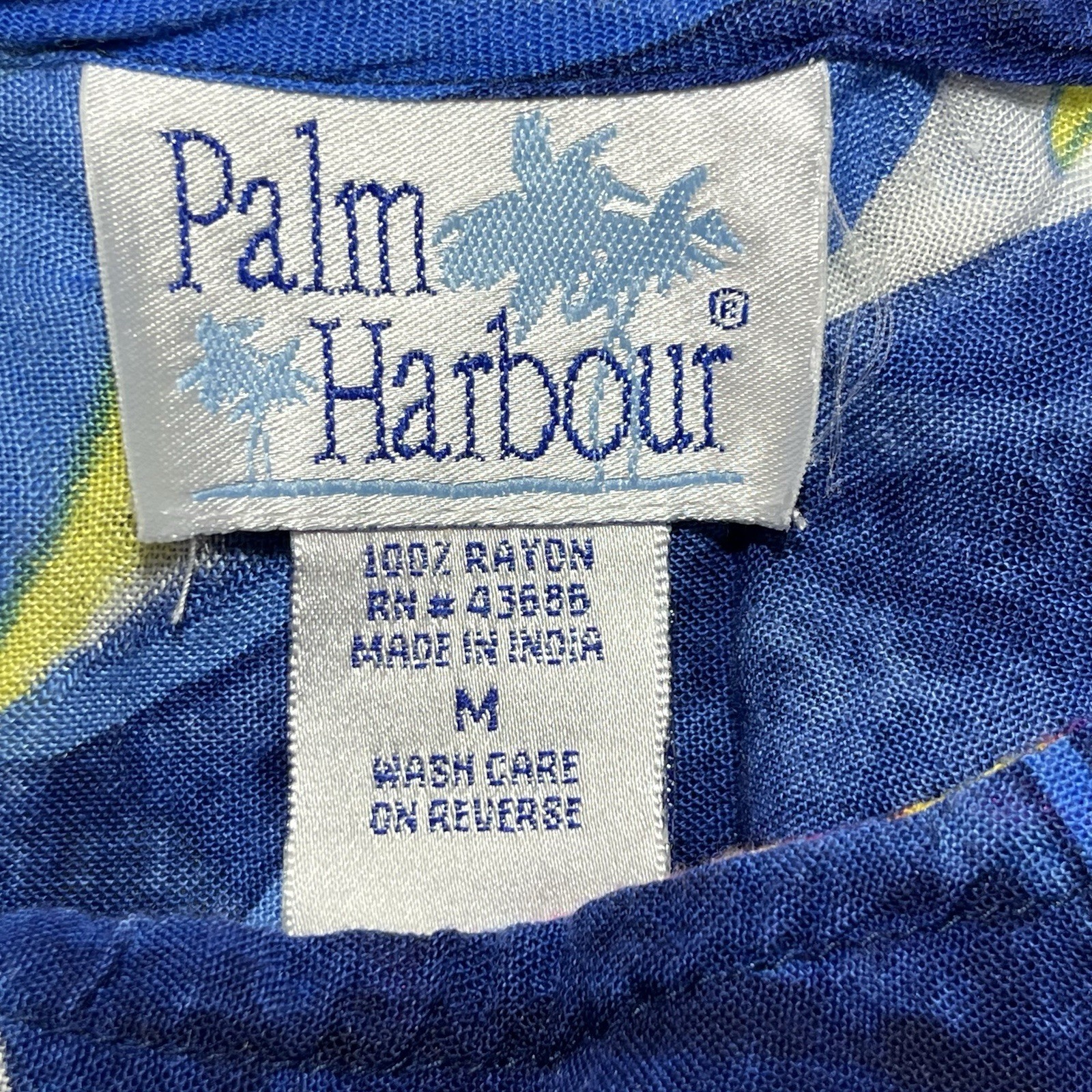 Palm Harbour Fish All Over Print Lightweight Tank Dress Size Medium Multicolor