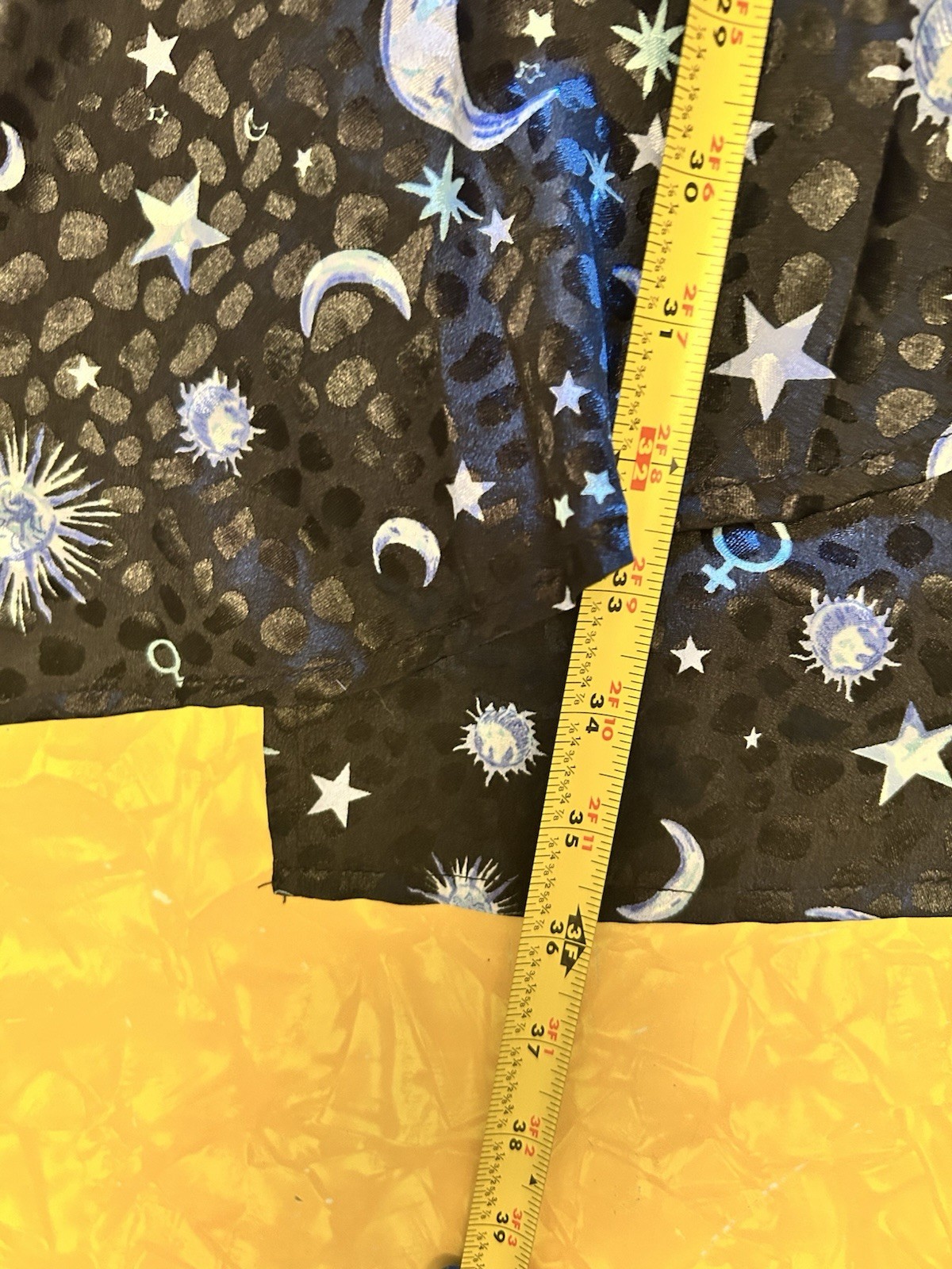 ASOS Celestial Print Long Sleeve Wrap Dress 10 US Sun Moon Stars NWT