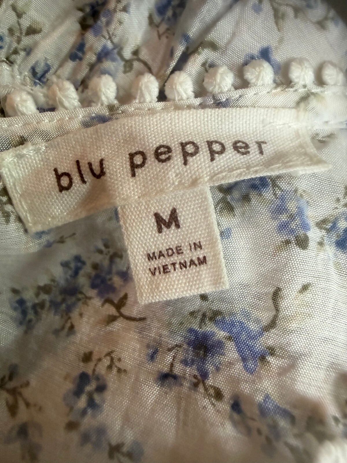 blu pepper Medium Floral Ruffle Dress