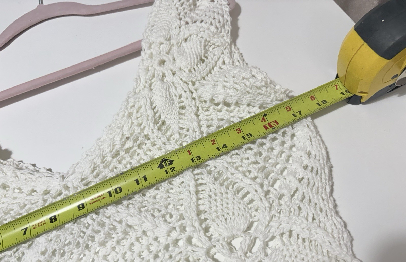 Sexy White Crocheted Mermaid Body Con Stretch Dress One Size Unbranded