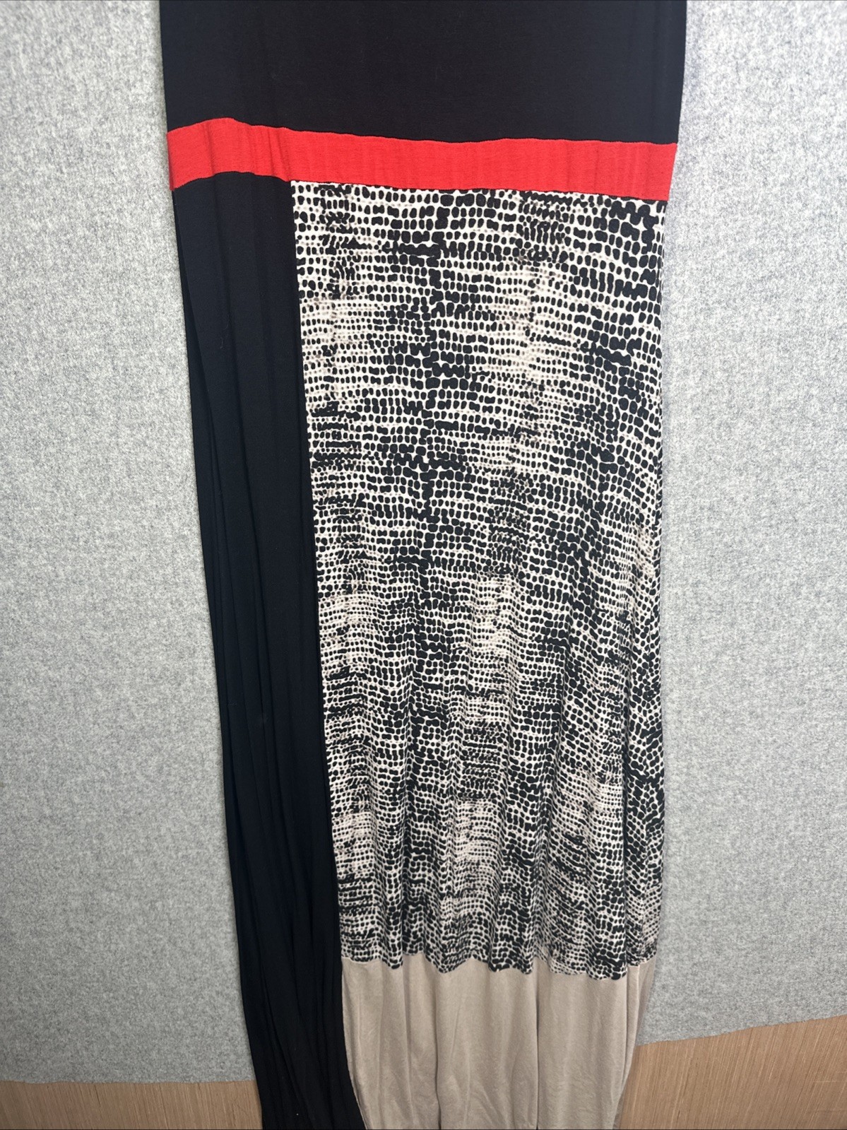 Calvin Klein Multicolor Tank Womens Maxi Dress Medium Stretch Comfort Colorblock