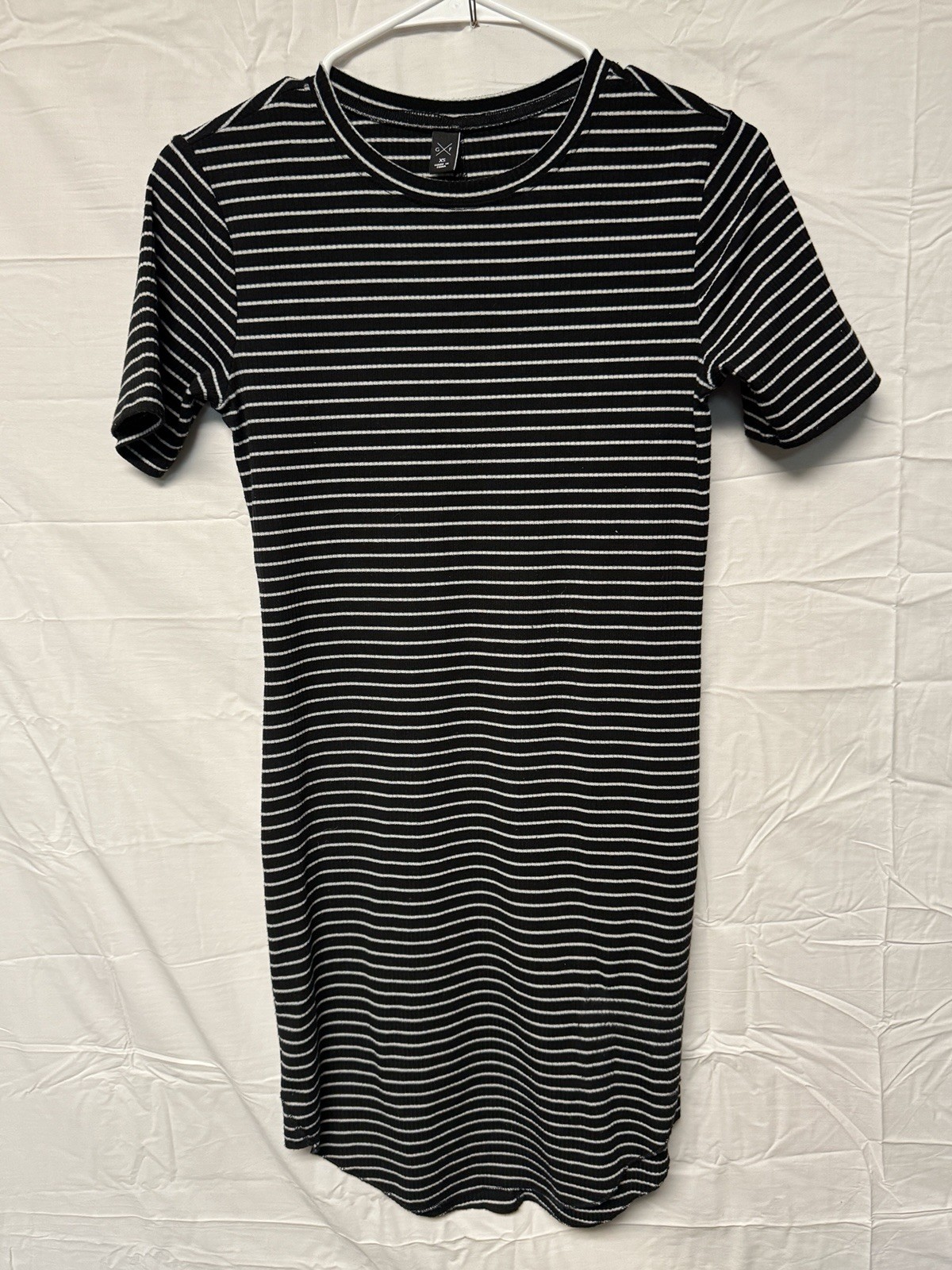 G/Fore Black and White Striped Mini Dress Size XS