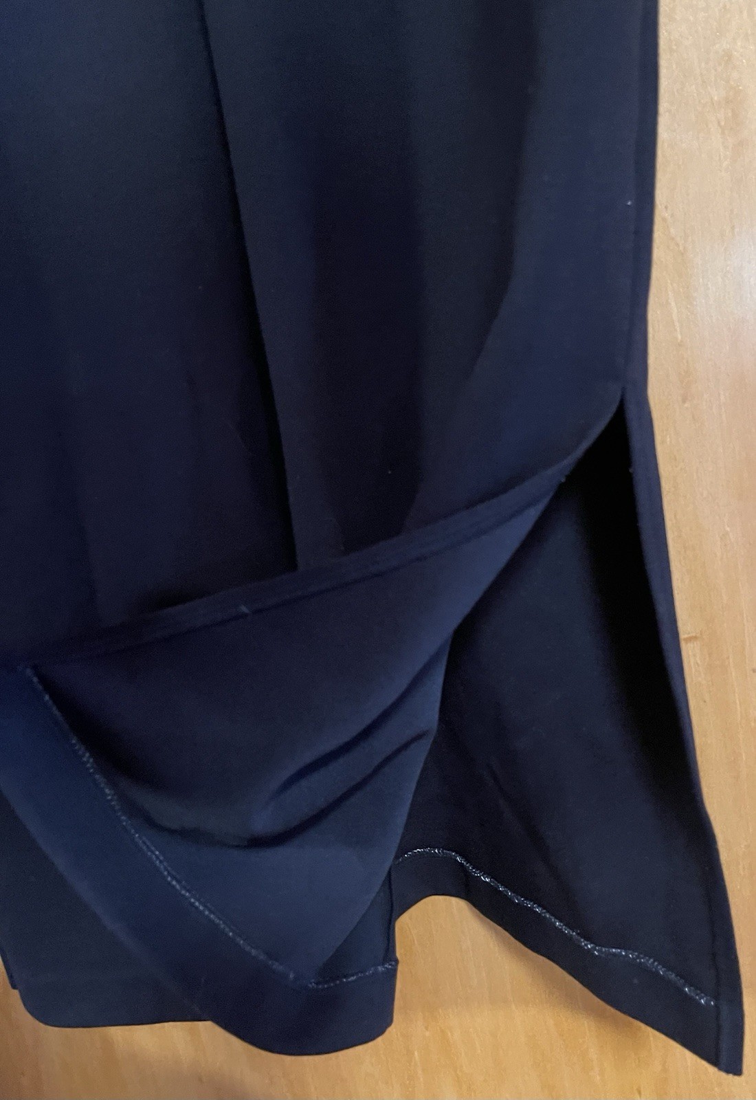 Nordstrom Women’s XL Black Short Sleeve Long Midi Shift Dress, Worn Once