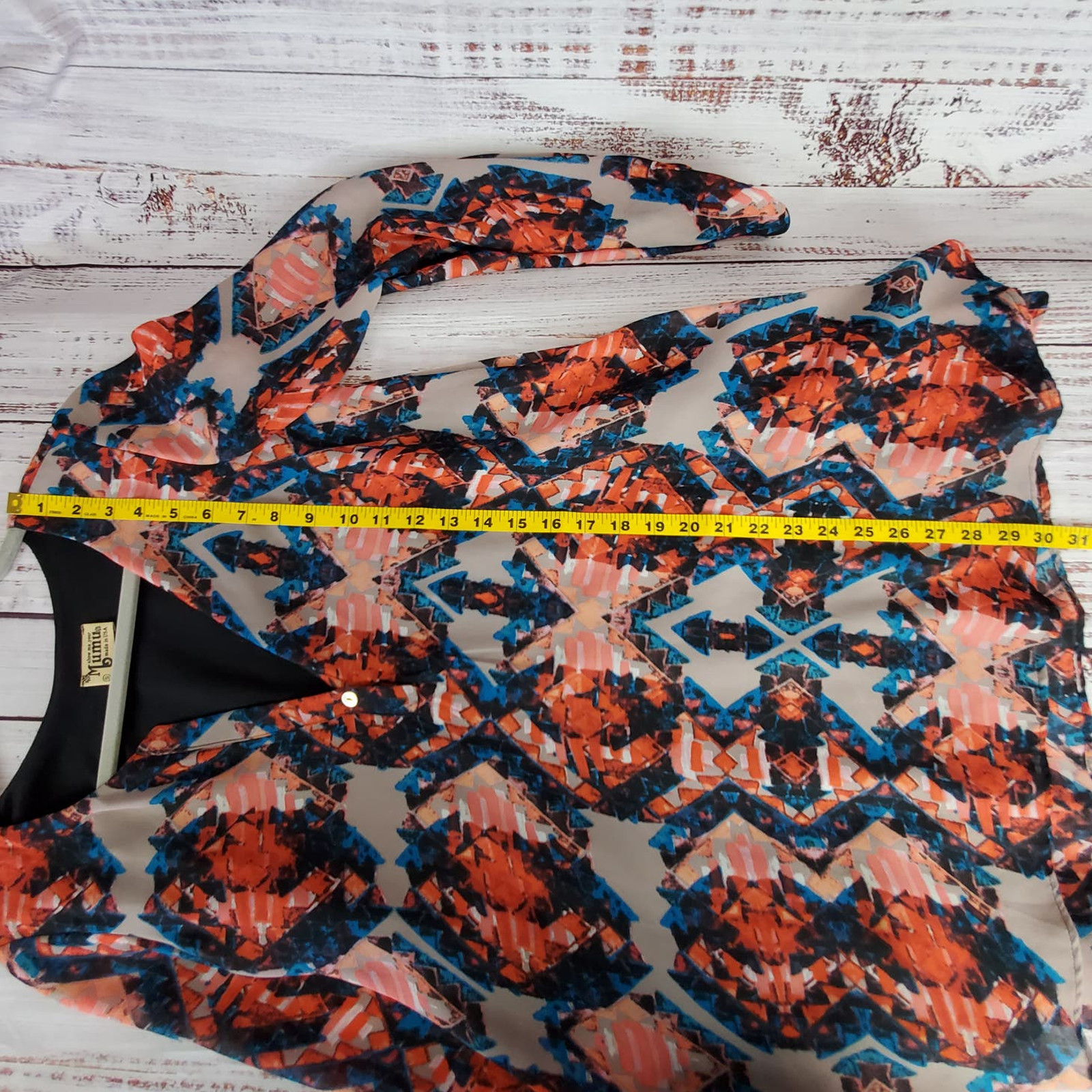 Show Me Your Mumu Kaleidoscope Jamie Tunic Dress Oversize S Boho Hippie Colorful