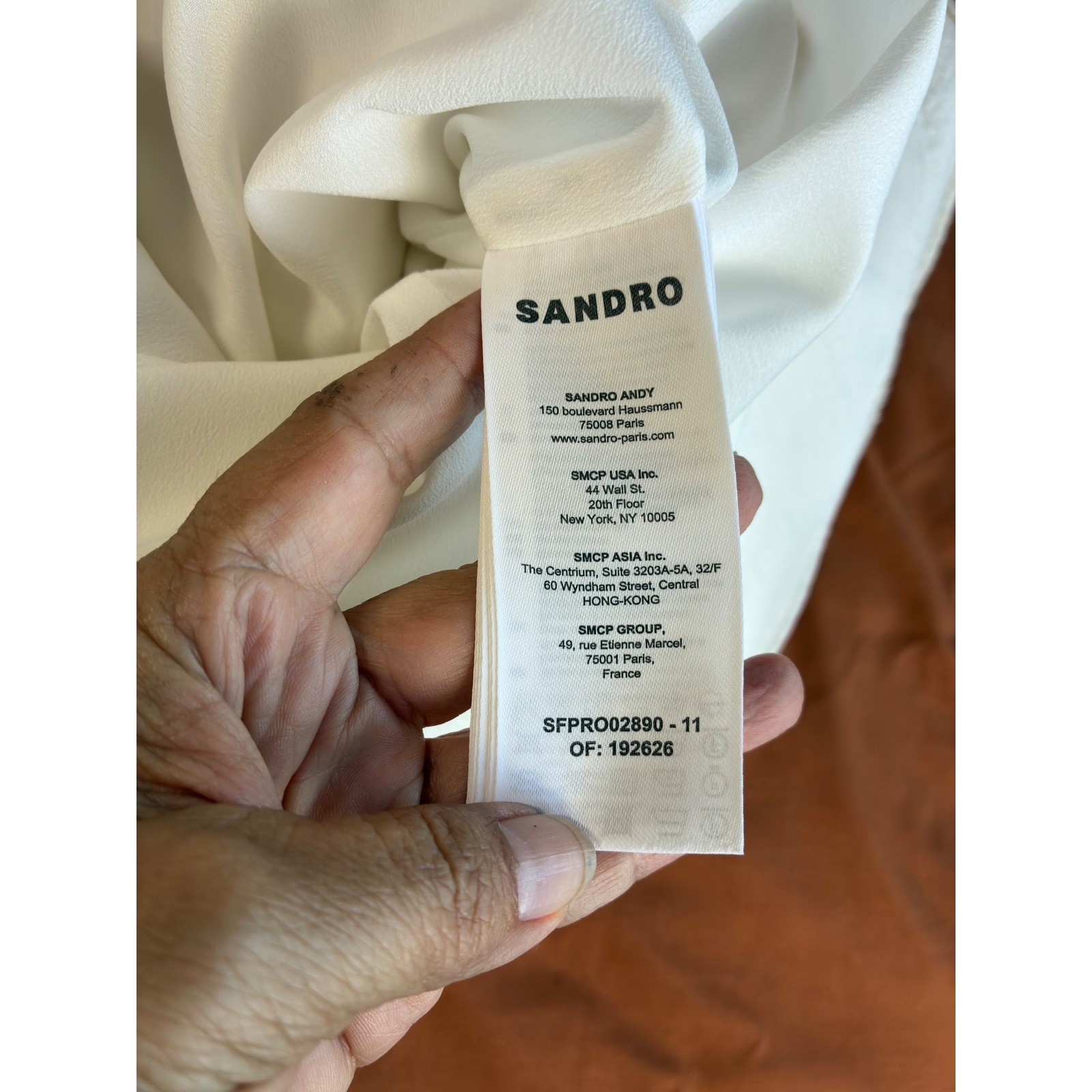 Sandro Paris Ecru Tweed Mini Dress Contrast Trim Gold Buttons SFPRO02890 Size 1