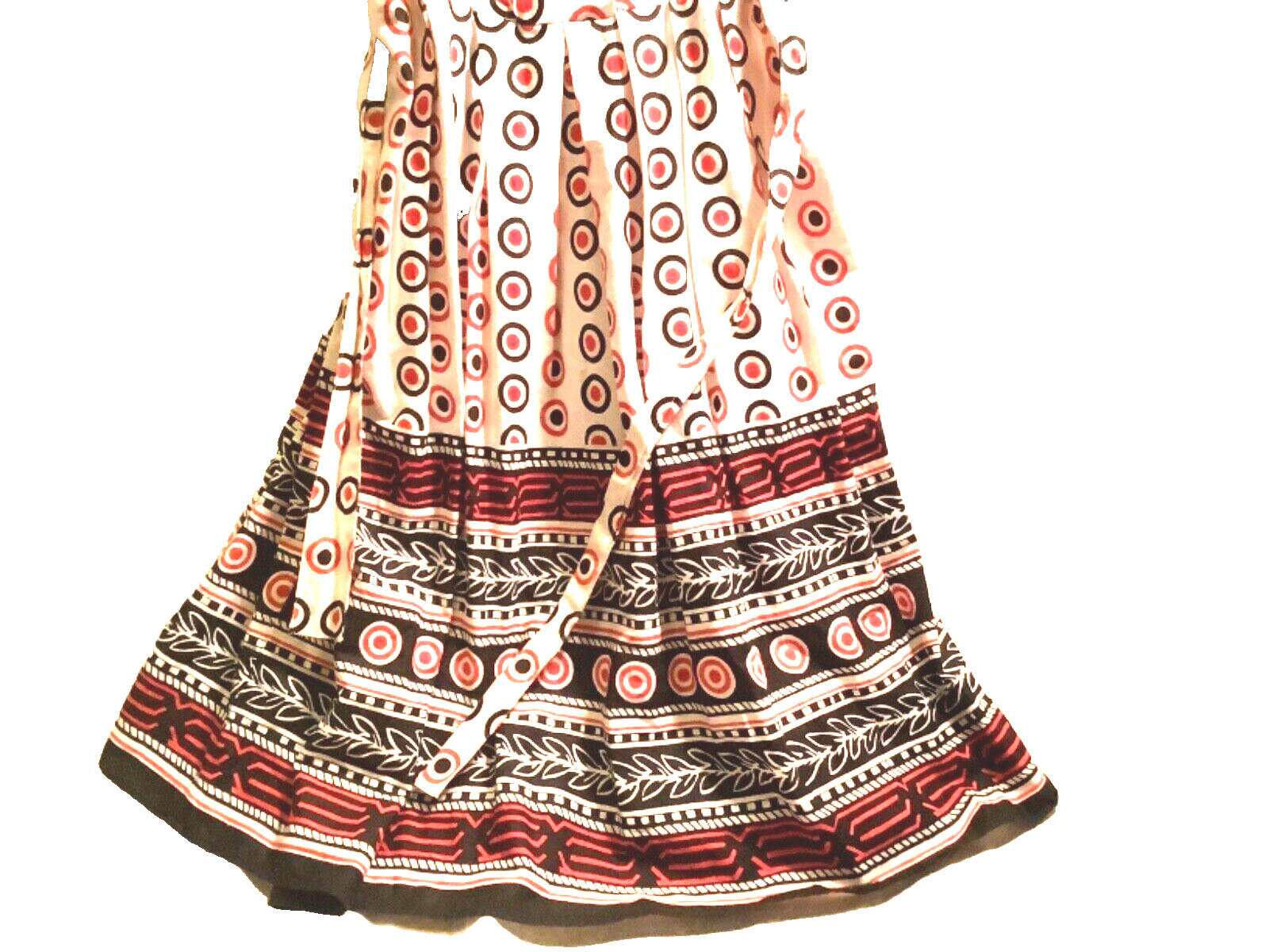 Modern Retro Style SunDress XL White Black Red New W/Tag U.S.domestic Shipp Only