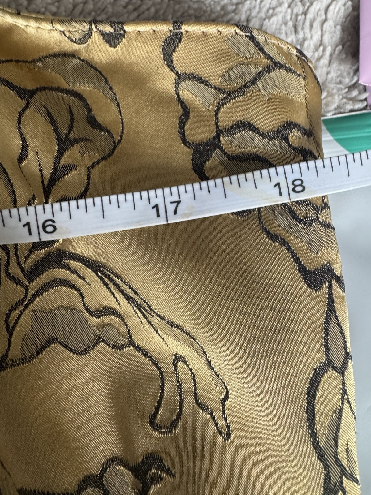 Vintage BHS Gold Floral Jacquard Halterneck Dress & Matching Wrap Set Uk 16 Y2K