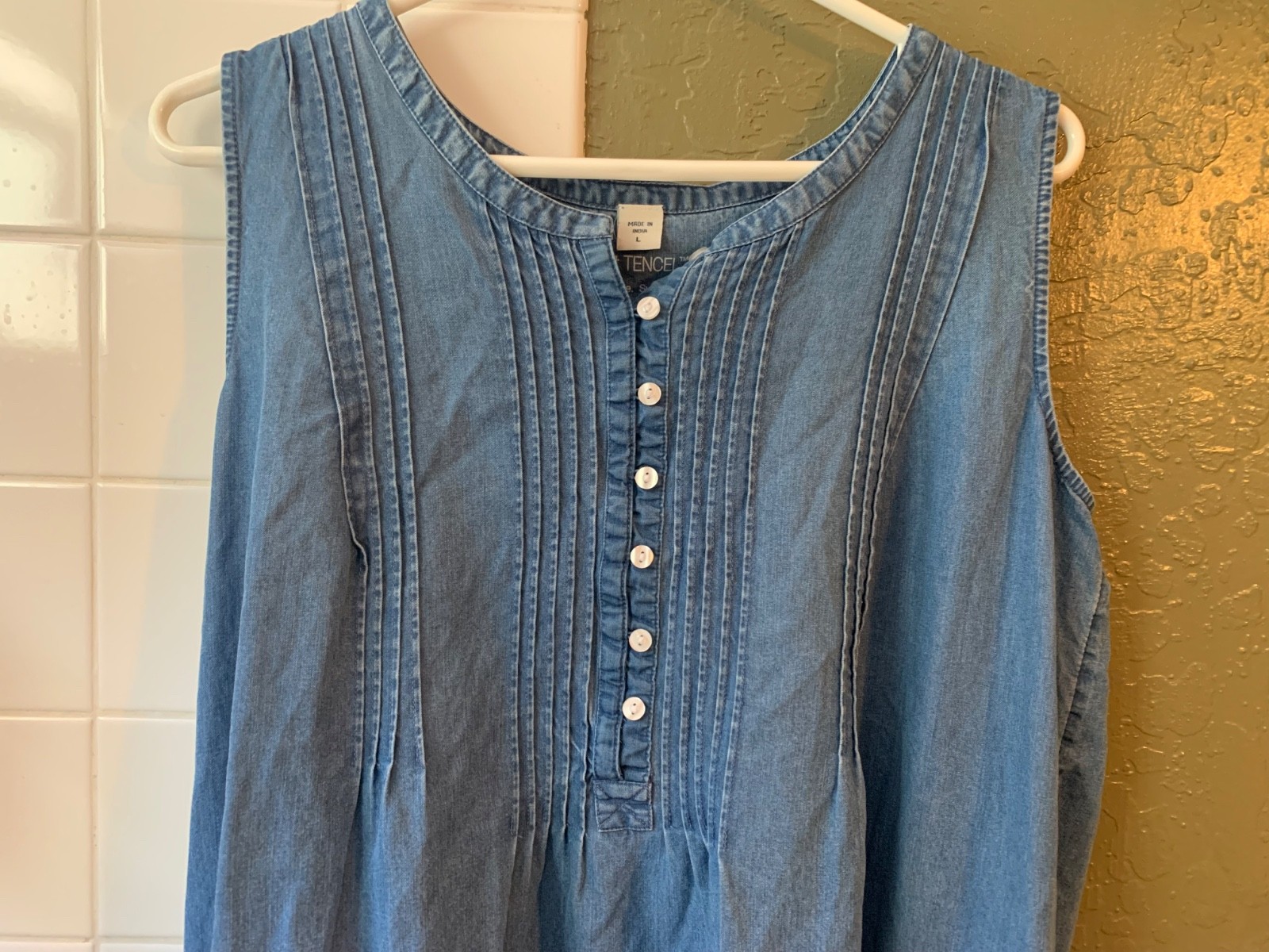 Coldwater Creek Denim Sun Dress Lounge L