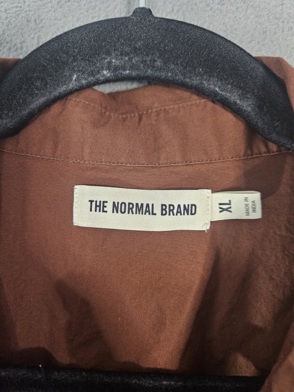 The Normal brand Avery Utility Dress Espresso XL Button Down Collared Boho