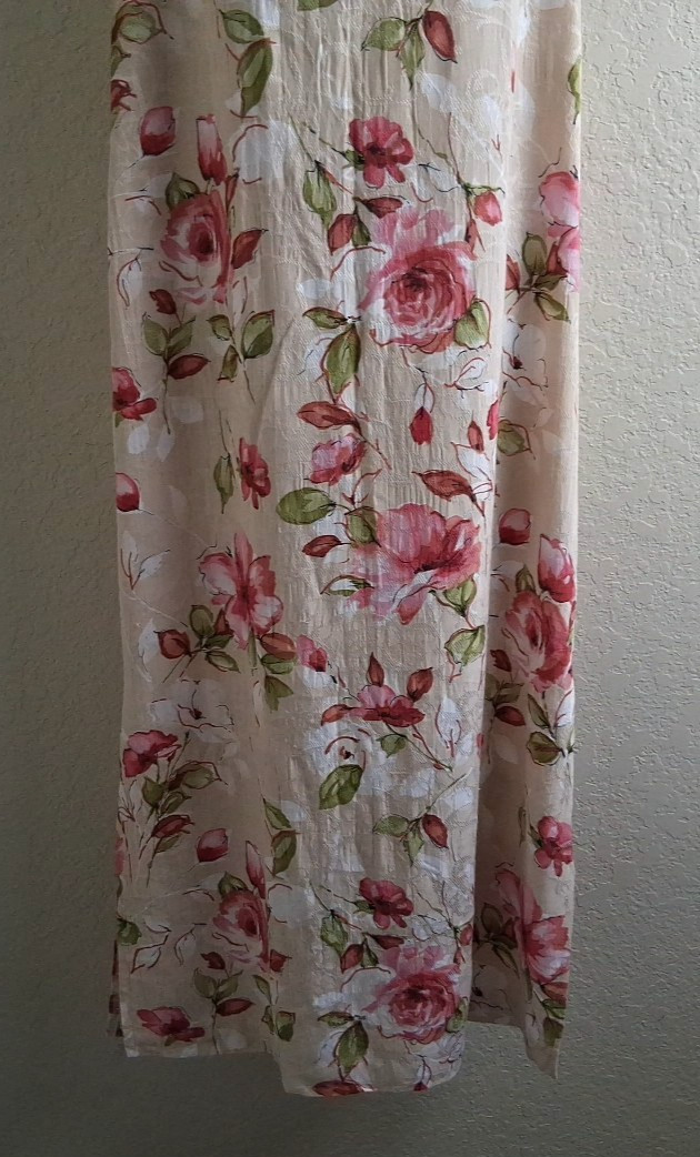 Karin Stevens Women’s Sleeveless Flowers Maxi Dress W/ Blouse Size 12