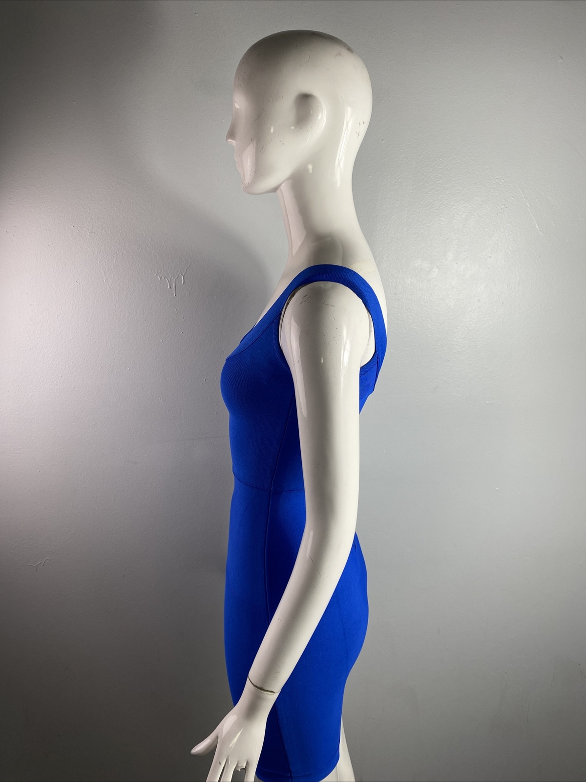 NWT BCBGENERATION Womens Sleeveless Mini Pencil Dress w/Back Zip Blue Size 2XS