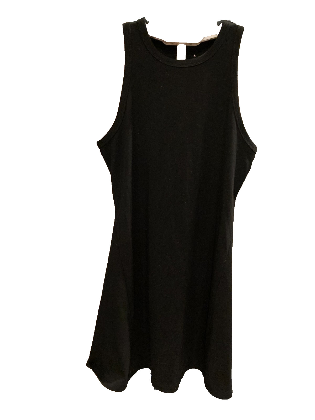 A New Day Black Sleeveless Crew Neck Pullover Knee Tank Dress Small NWT