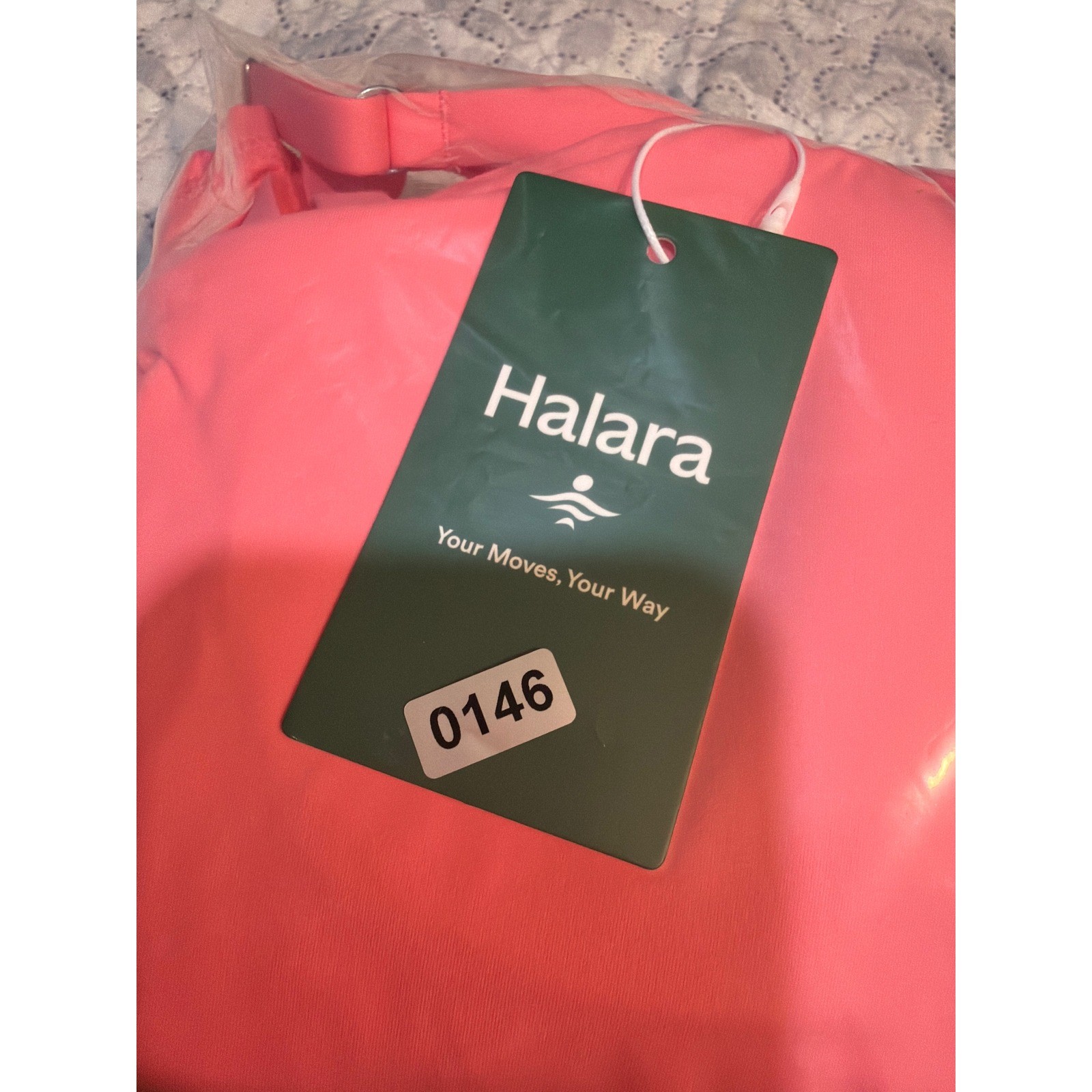 Halara Plush Tummy Control Active Dress Easy Peezy Coral Pink Size S