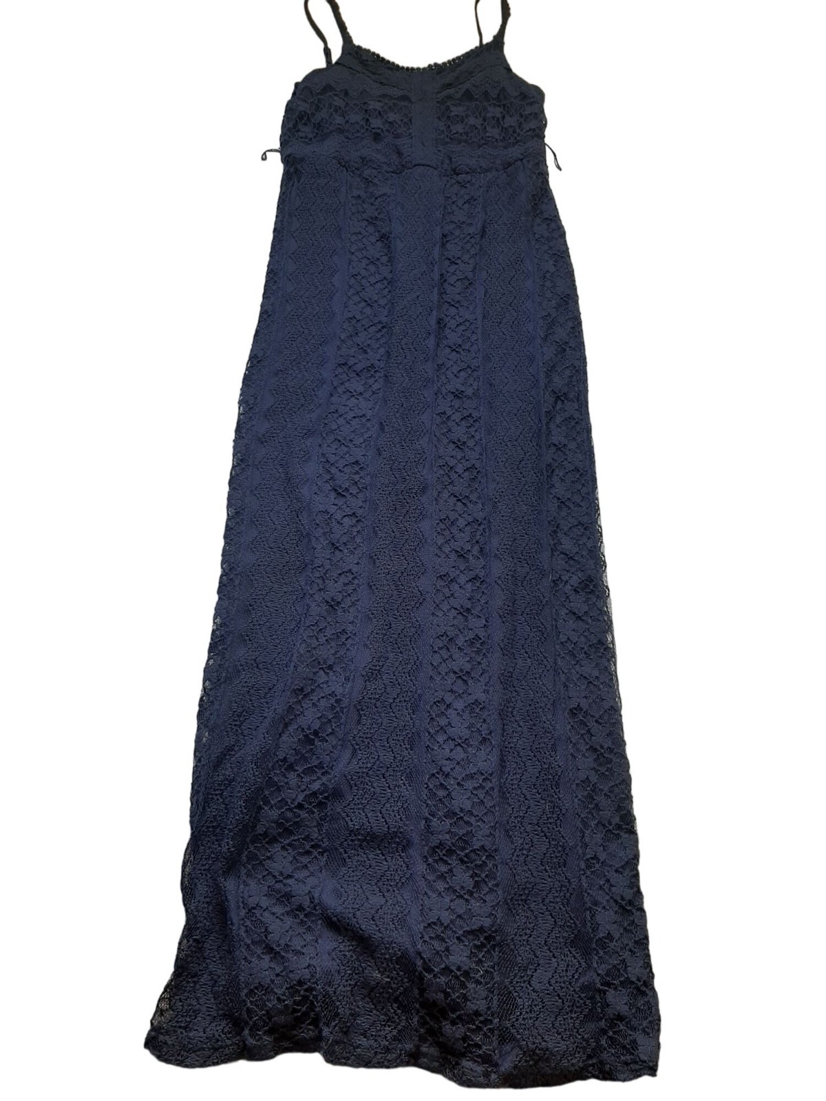 Maurices Blue Adjustable Strap Long Maxi Dress Size M Classic Date Night BodyCon