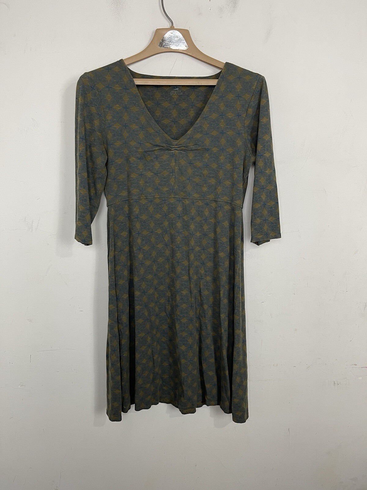 Horny Toad Womens Dress Medium Olive Green Organic Cotton Babydoll Athletic