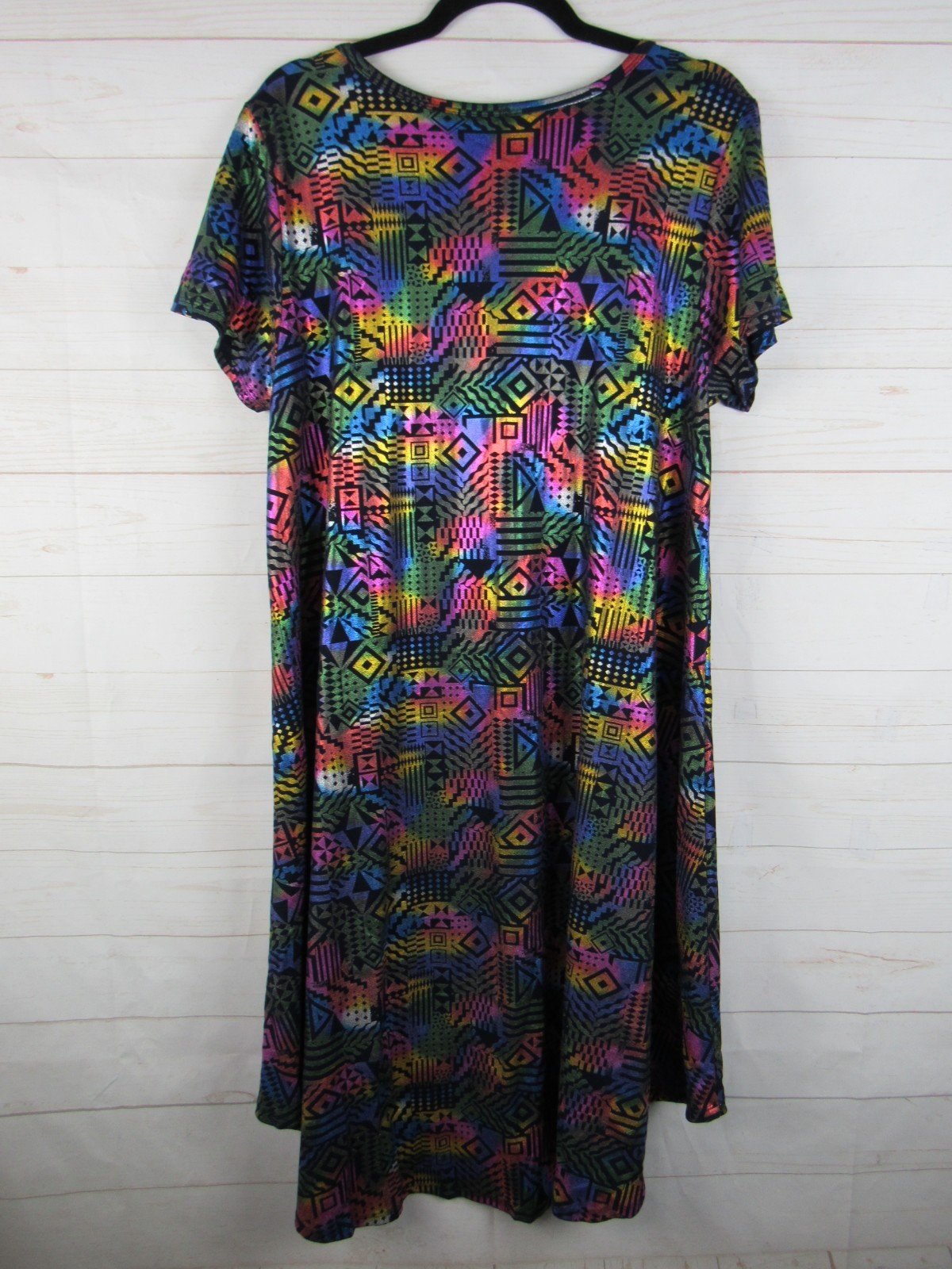 Womens LuLaRoe Multi Colored Dress Size L