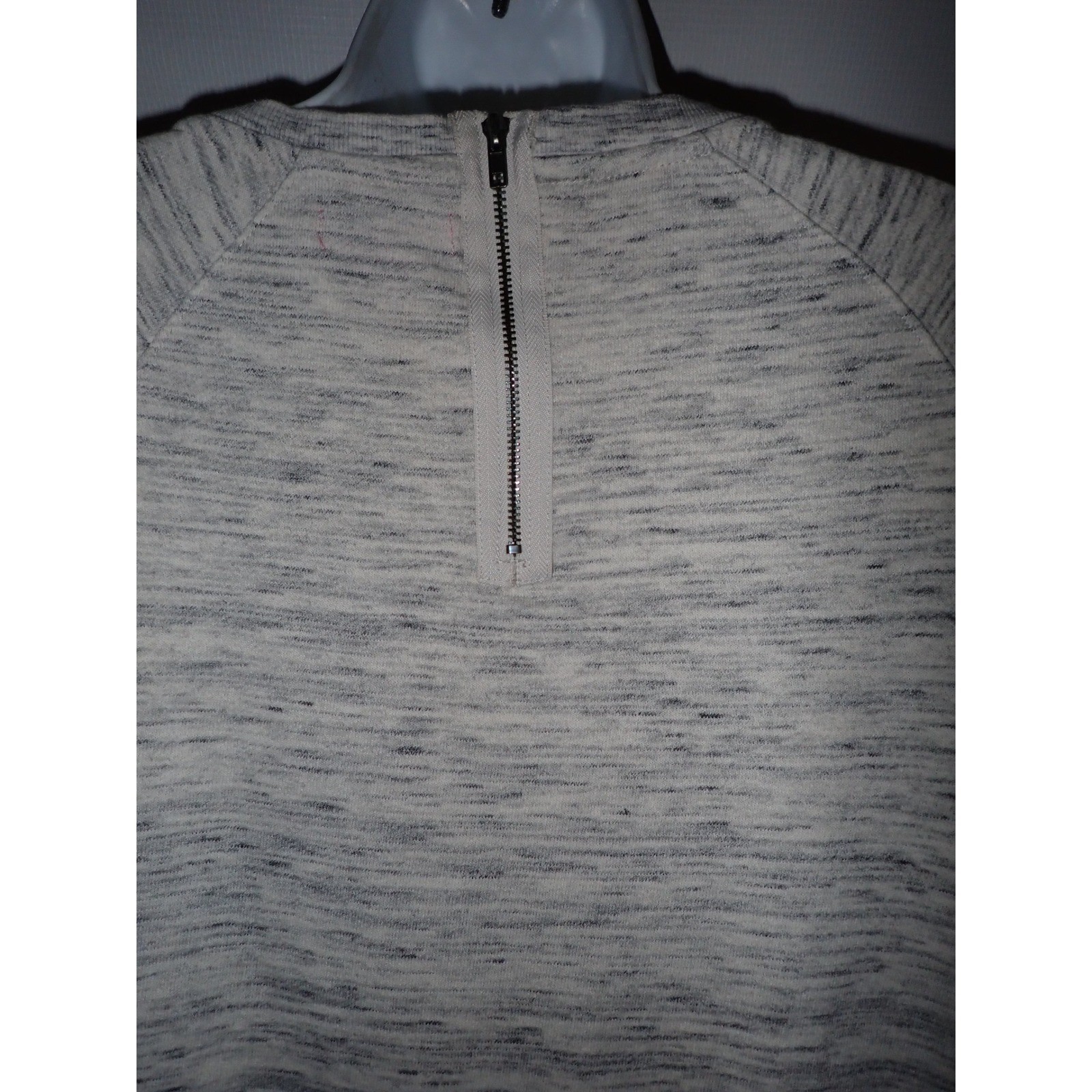 Betsey Johnston Heather Sweatshirt Tunic Dress Women L Gray Long Sleeve Casual