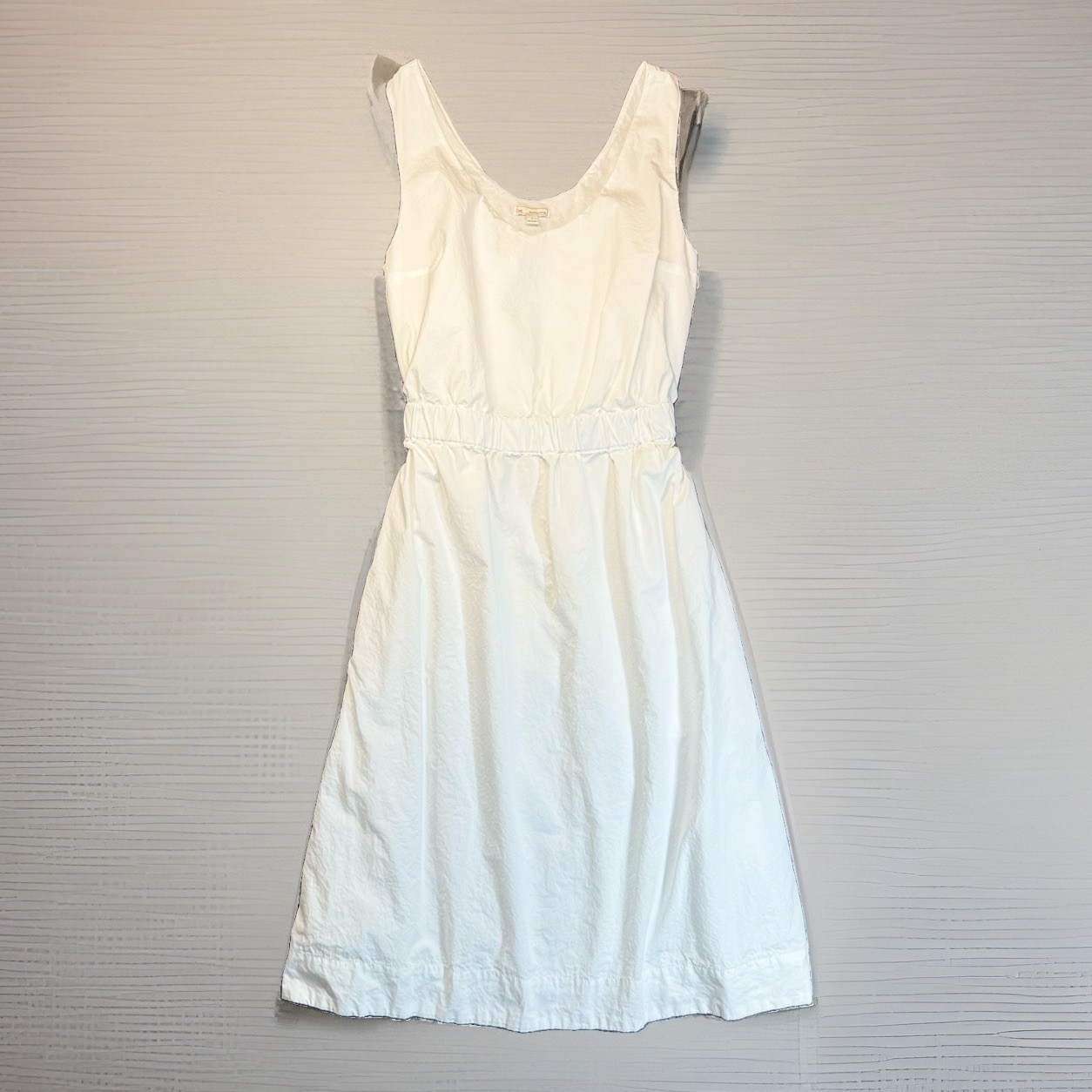 Gap Designed & Crafted White Cotton Midi Sundress A-Line Size S 1529