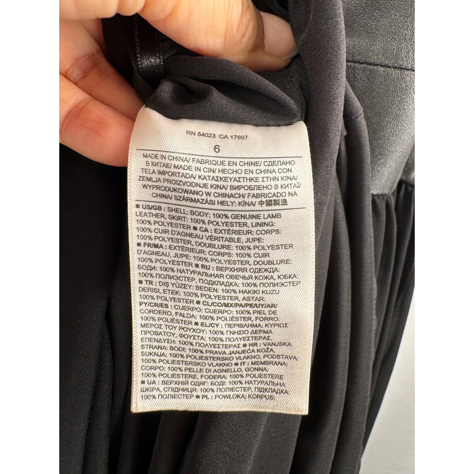 Banana Republic monogram lamb leather dress whimsigoth fairy black sz 6