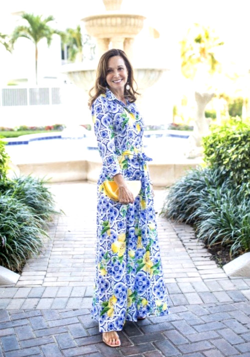 Boston Proper Ciao Bella “Almafi Coast” Maxi Dress Size 14.
