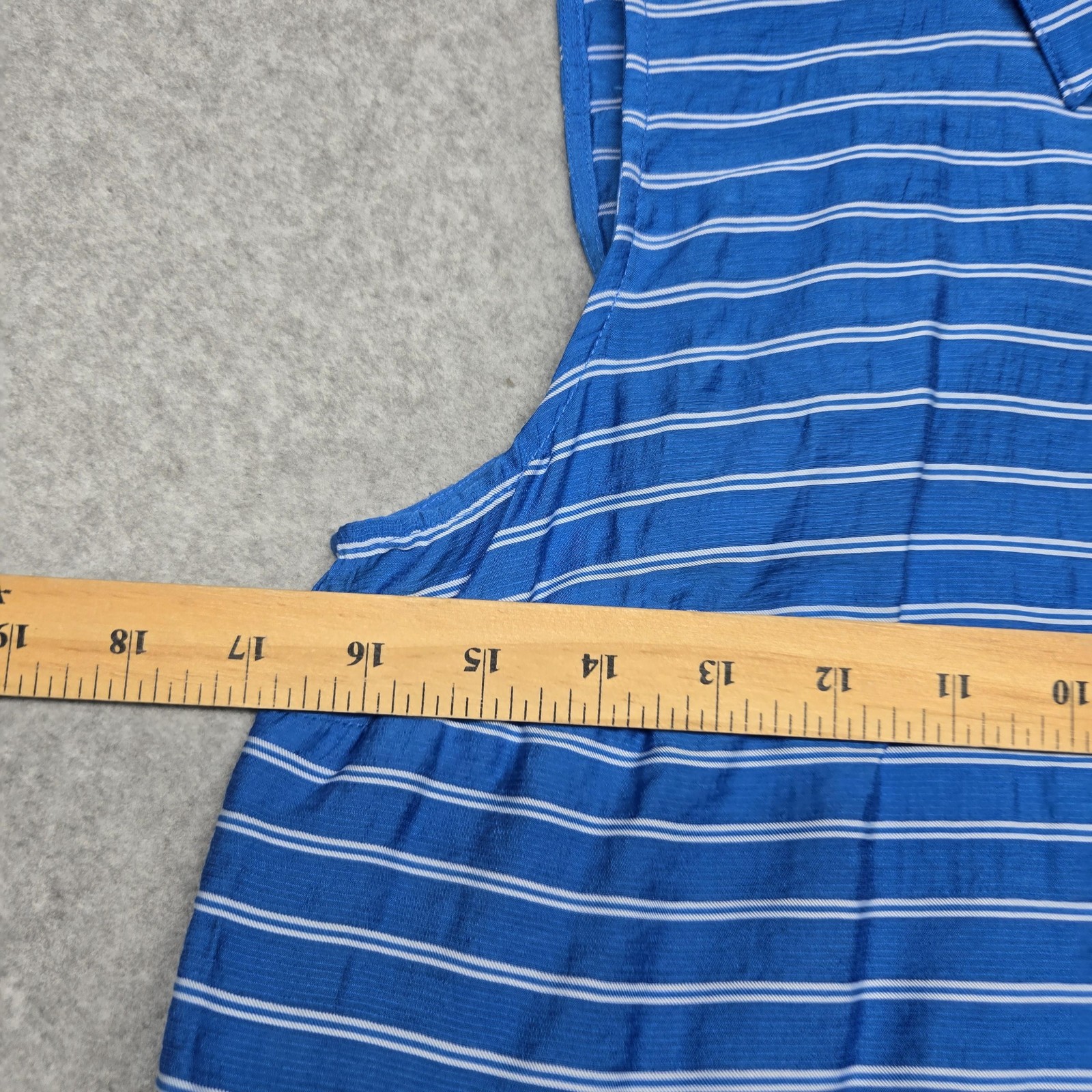 Covington Dress Womens 6 Striped Sleeveless Shirt Pocket Casual Summer Sundress
