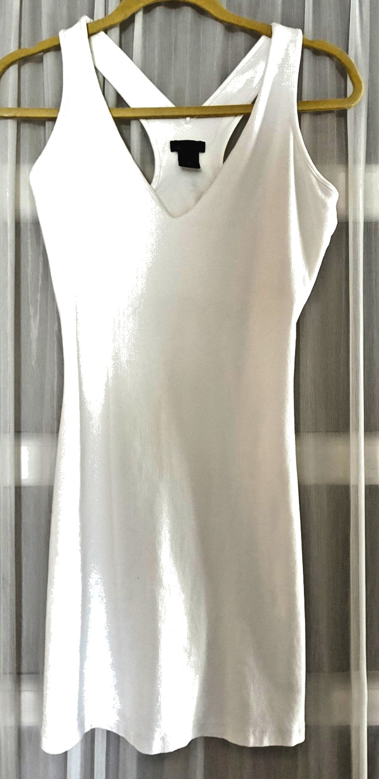 Victoria Secret Modal International Ribbed Active Dress M Cotton White Shelf Bra
