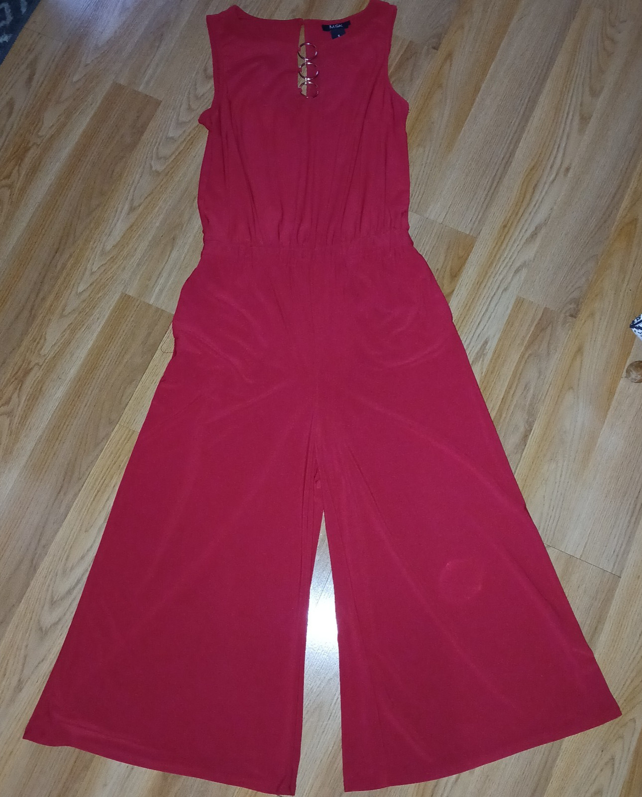 NWOT MSK Women’s Sleeveless Red Romper / Jumpsuit | Size Small Stretchy