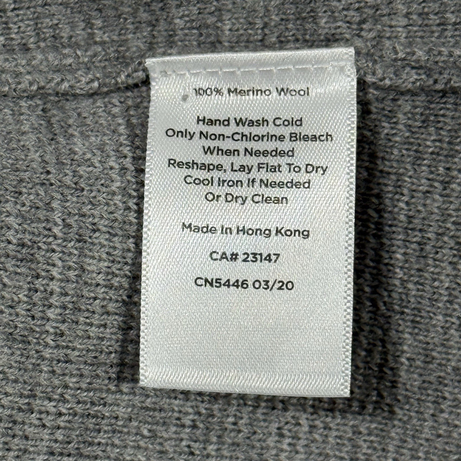 Talbots Women Size Small Gray Soft Merino Wool V Neck Puff Sleeve Sweater Dress
