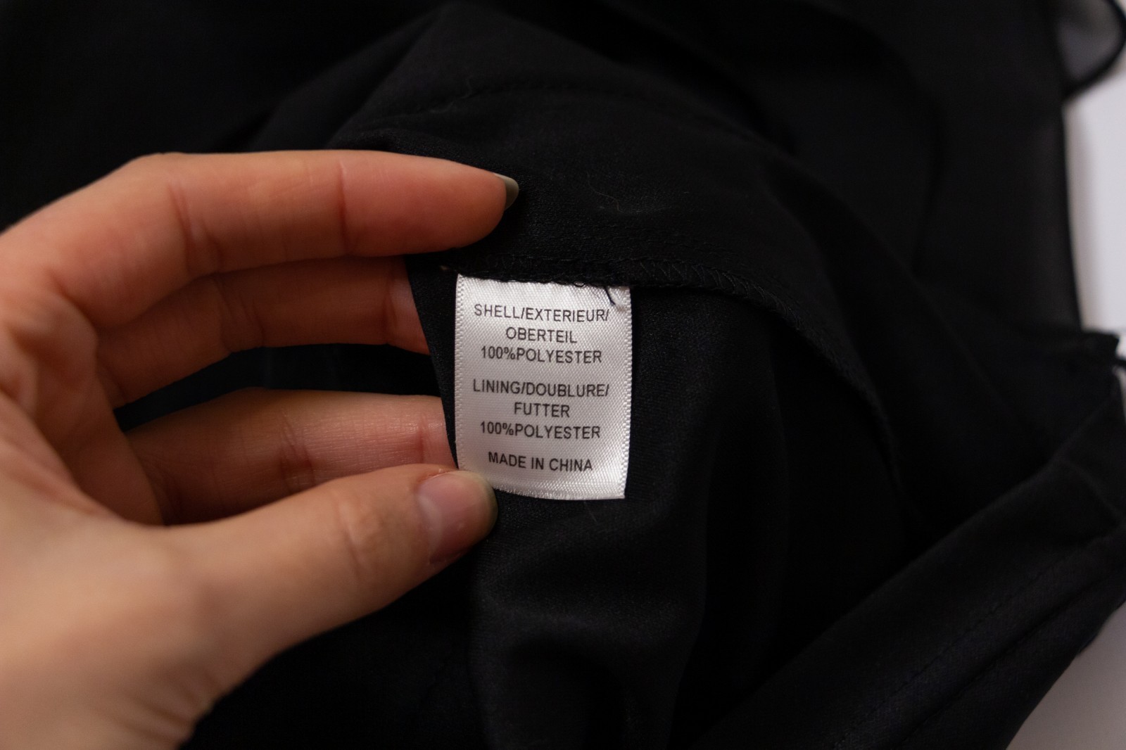 Adrianna Papell Black Chiffon Cocktail Dress Pleated Ruffle Knee Length US 16