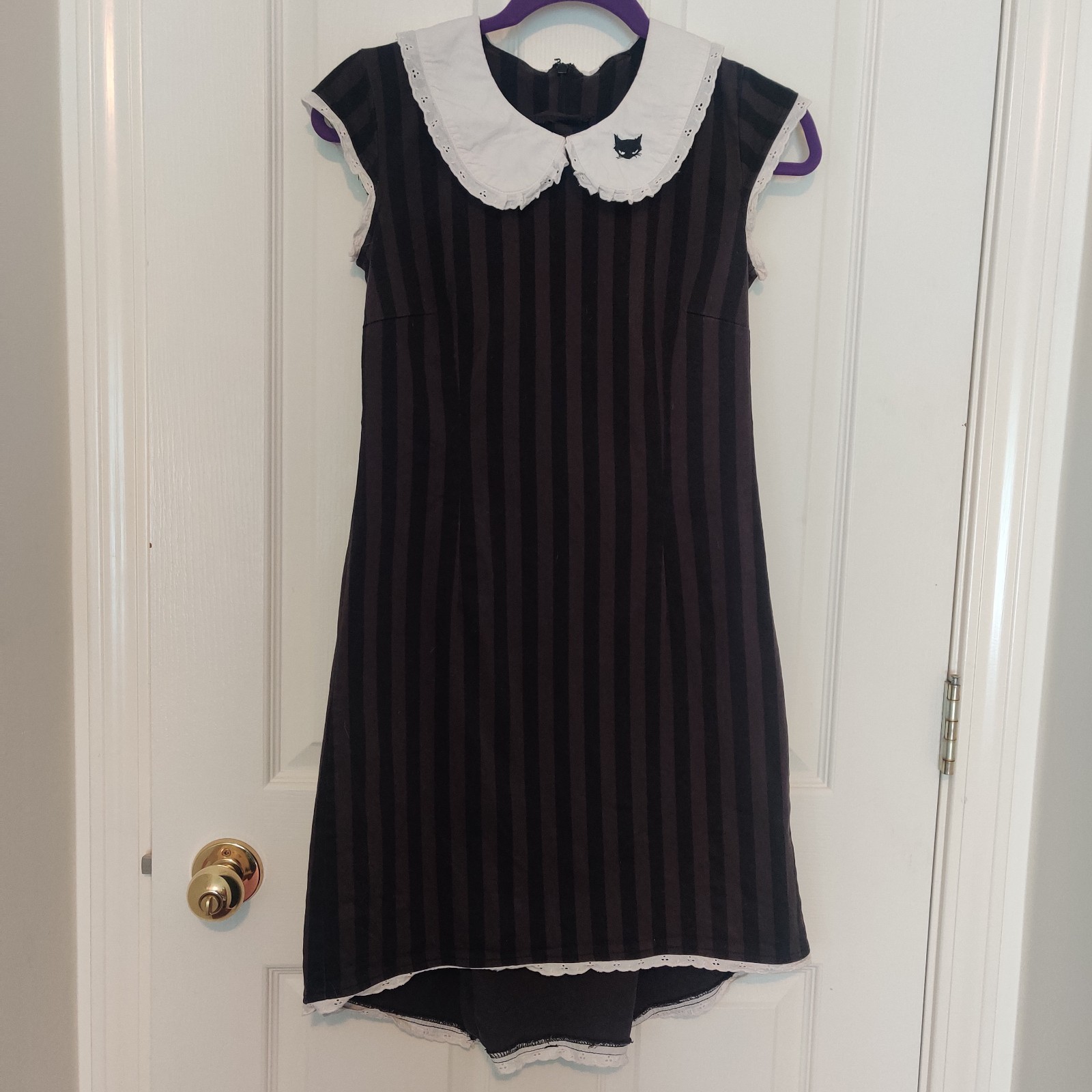 Emily The Strange Rare Vintage Dress, Black Cat, Small, Punk, Skater, Goth, 2004