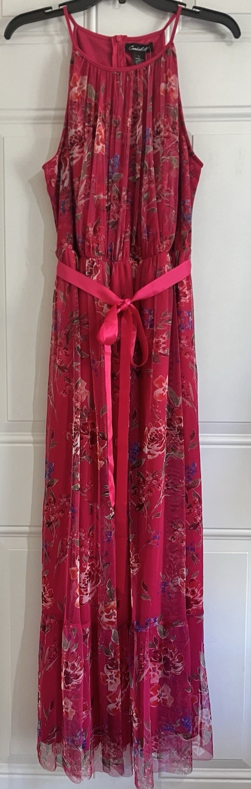 NWT Candalite Y2K Maxi Dress Large Pink Floral Boho Fairy Whimsical Feminine