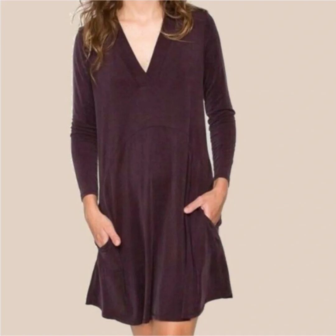 Dolan Left Coast Collection Anthropologie Plum Toute Dress Size XS New
