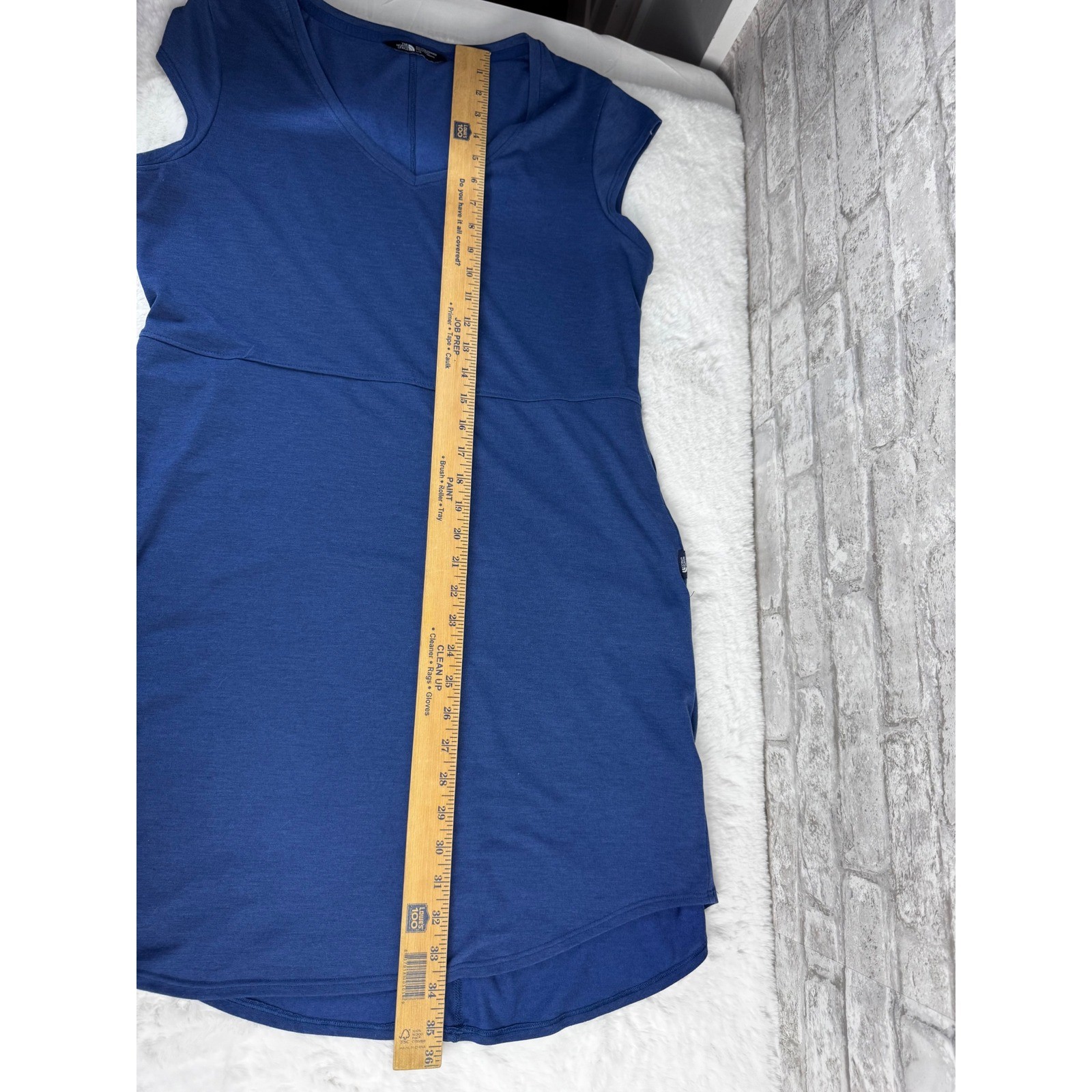 The North Face FlashDry Blue Cap Sleeve Casual Dress Lightweight Pockets Large