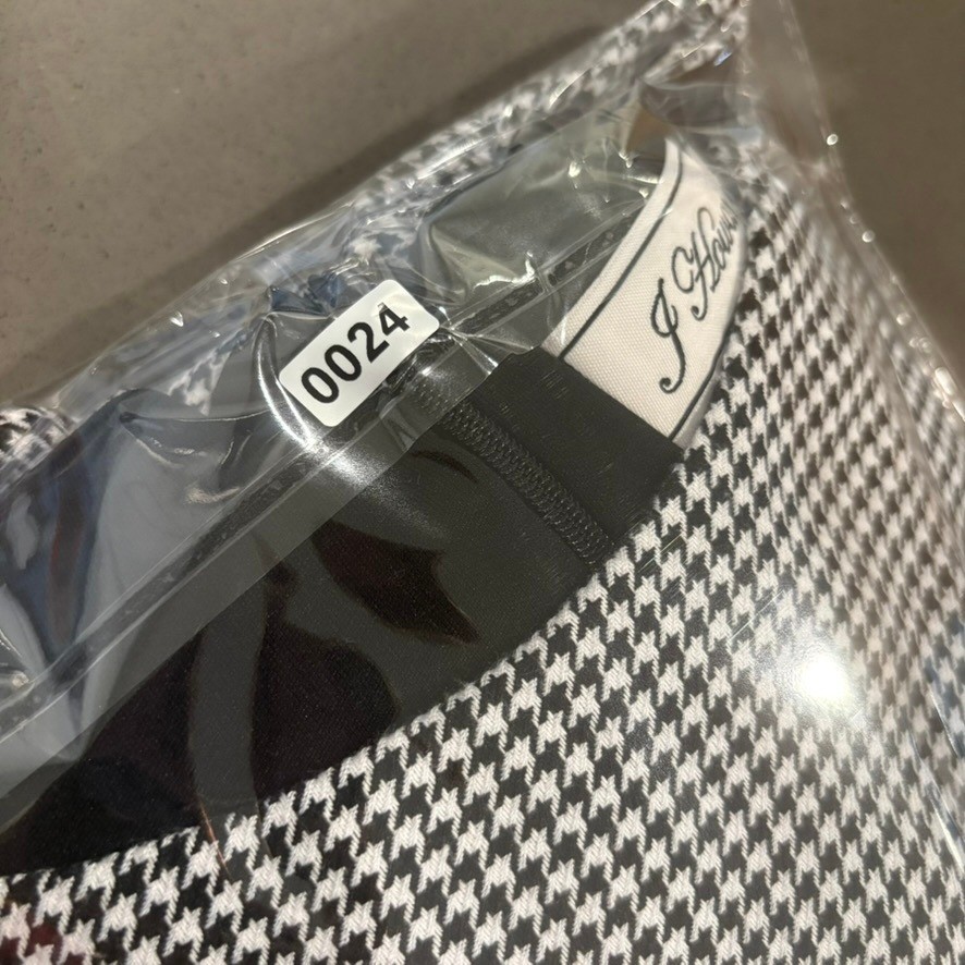 J Howard Black White Houndstooth Ruffle Sheath Dress Womens 10 NWT Business