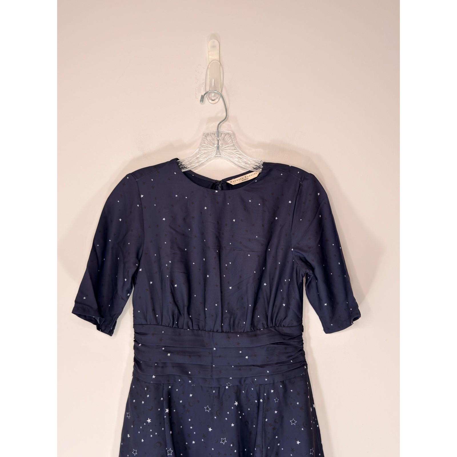 Wayward Fancies Dress Celestial Whimsy Stars Planets Moon Fit & Flare Black XS/2