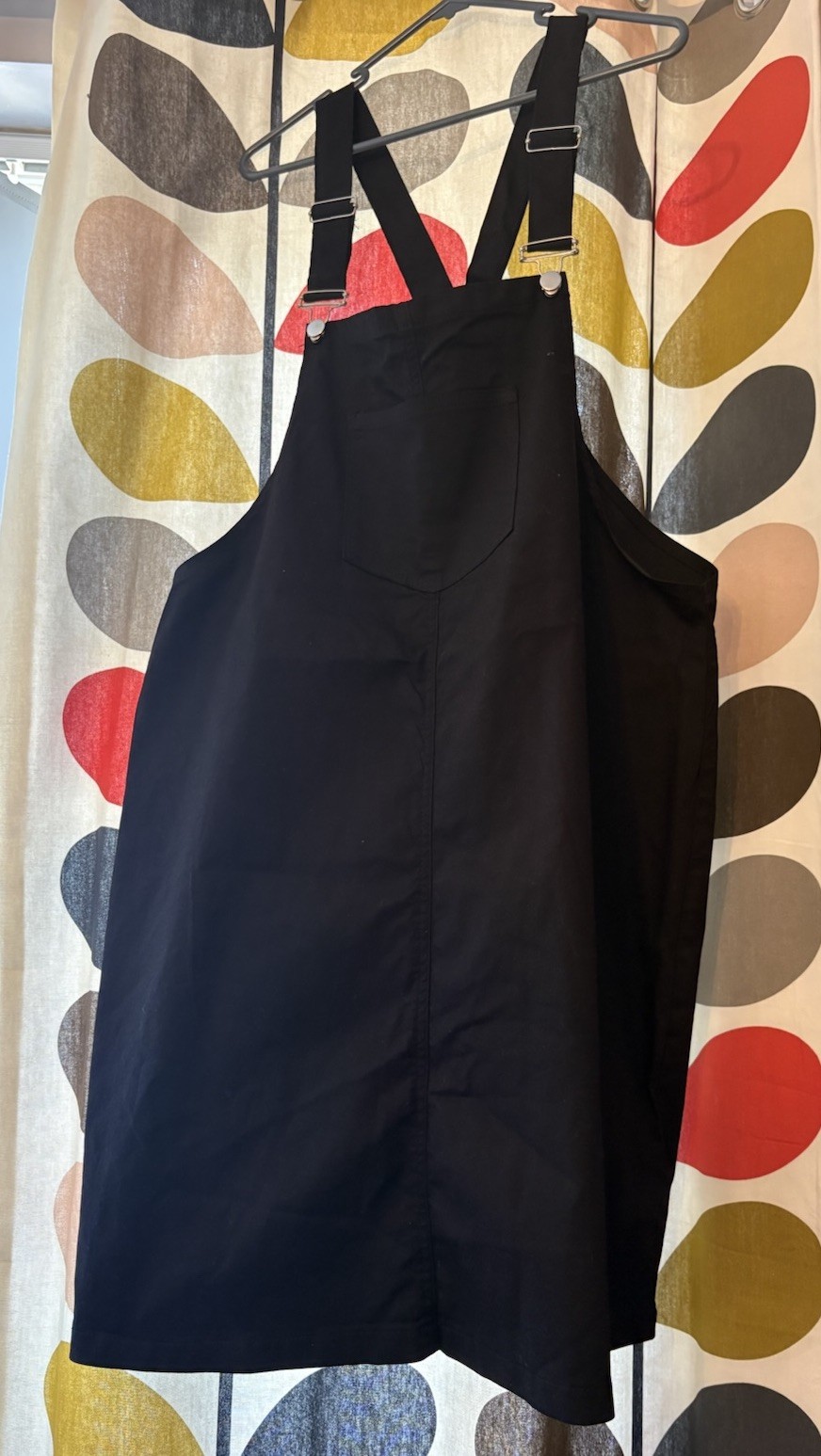 Yours Clothing Curve – Plus Size 22/24 Black Dungaree Pinifore Dress New No Tags